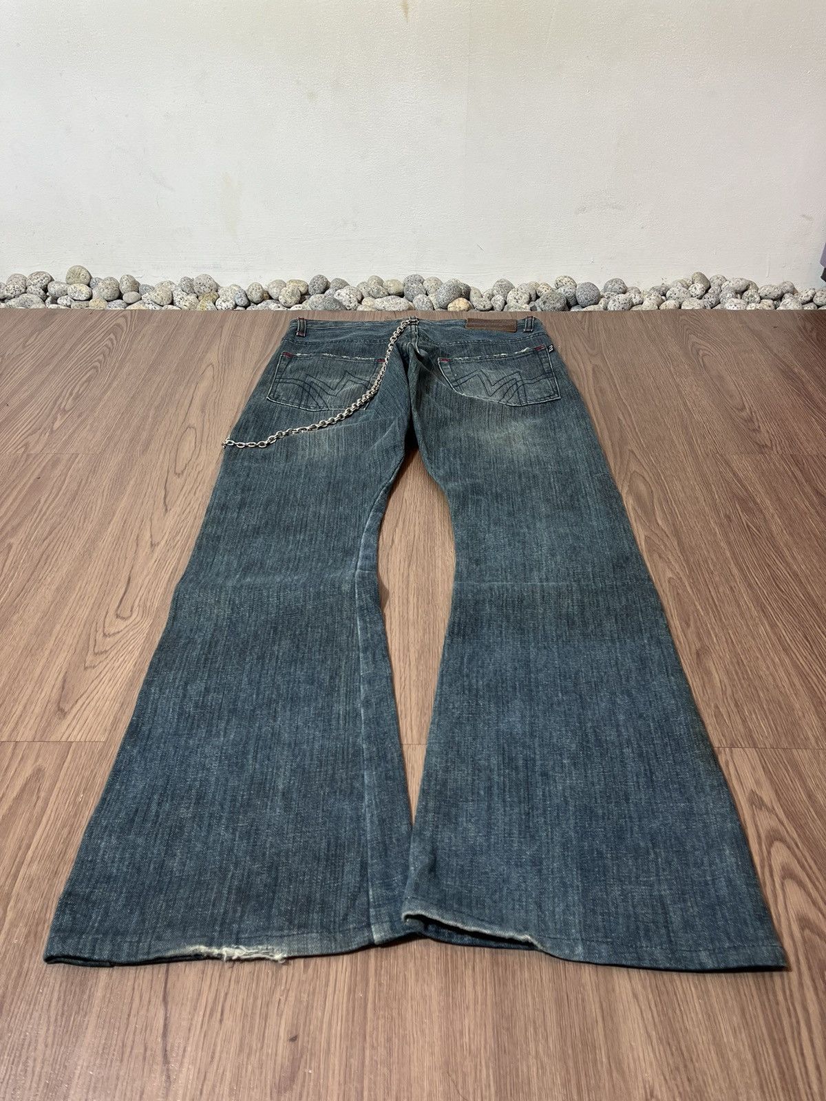 Morgan Homme Morgan Homme rusty washed flare denim Size US 31 - 5 Thumbnail