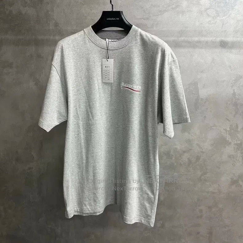 Balenciaga Balenciaga Gray Logo Print Short Sleeve T-shirt. Size US XS / EU 42 / 0 - 1 Thumbnail