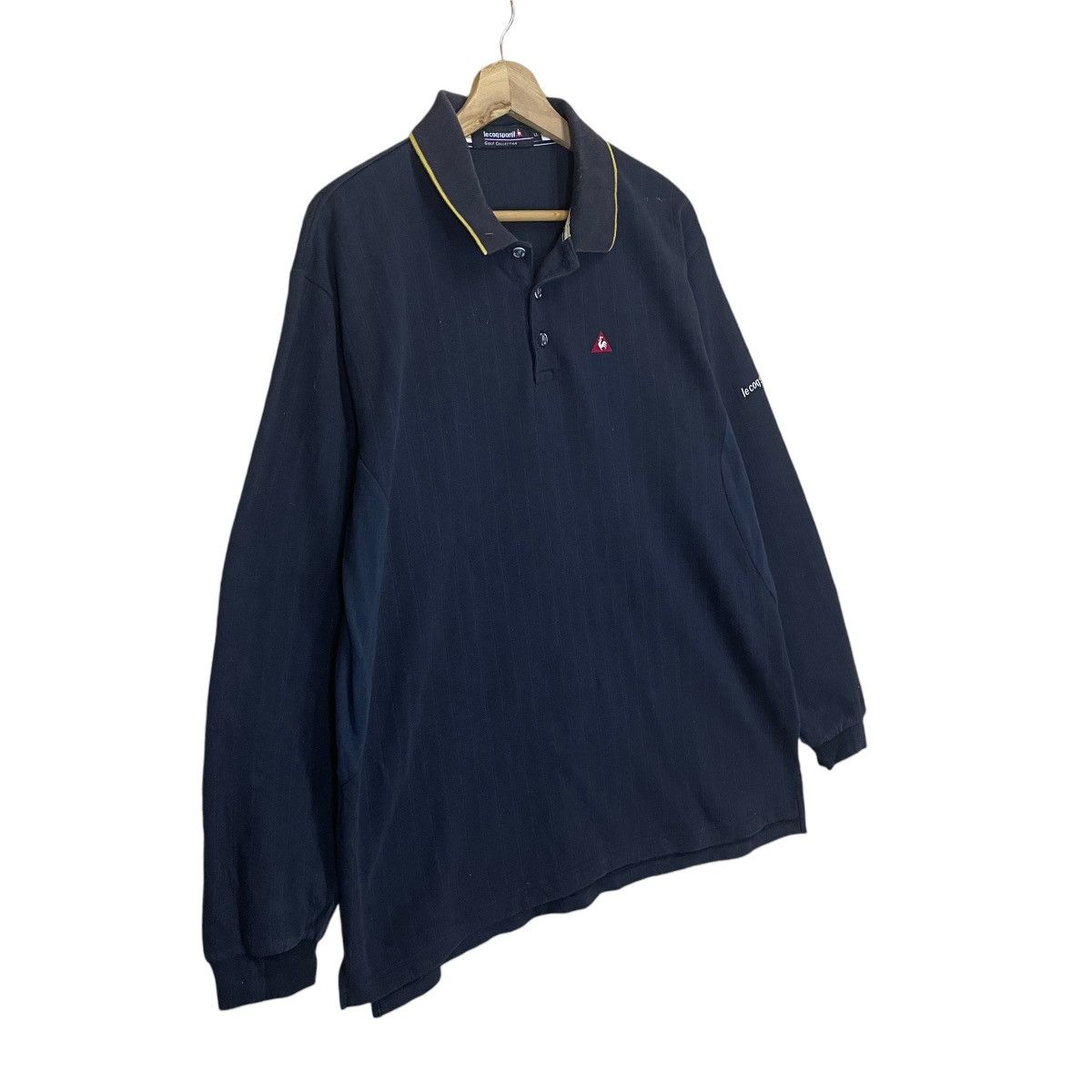 Japanese Brand Le Coq Sportif Small Logo Collar Longsleeve Shirts Size US L / EU 52-54 / 3 - 2 Thumbnail