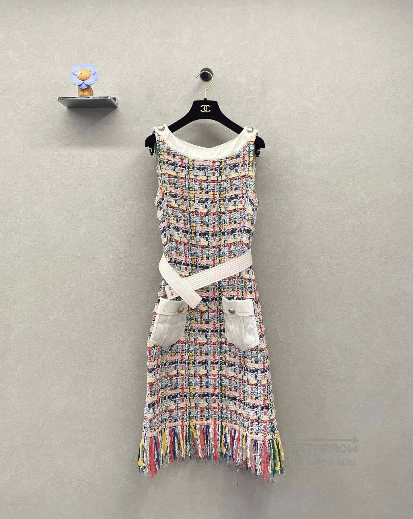 Chanel Chanel Runway Fringe Tweed Dress. Size XS / US 0-2 / IT 36-38 - 1 Thumbnail