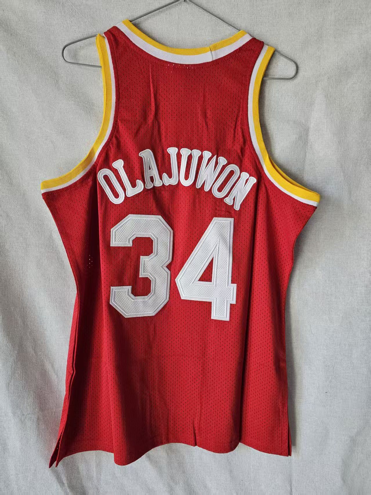 NBA Houston Rockets 34 Olajuwon Jersey Size US M / EU 48-50 / 2 - 2 Thumbnail