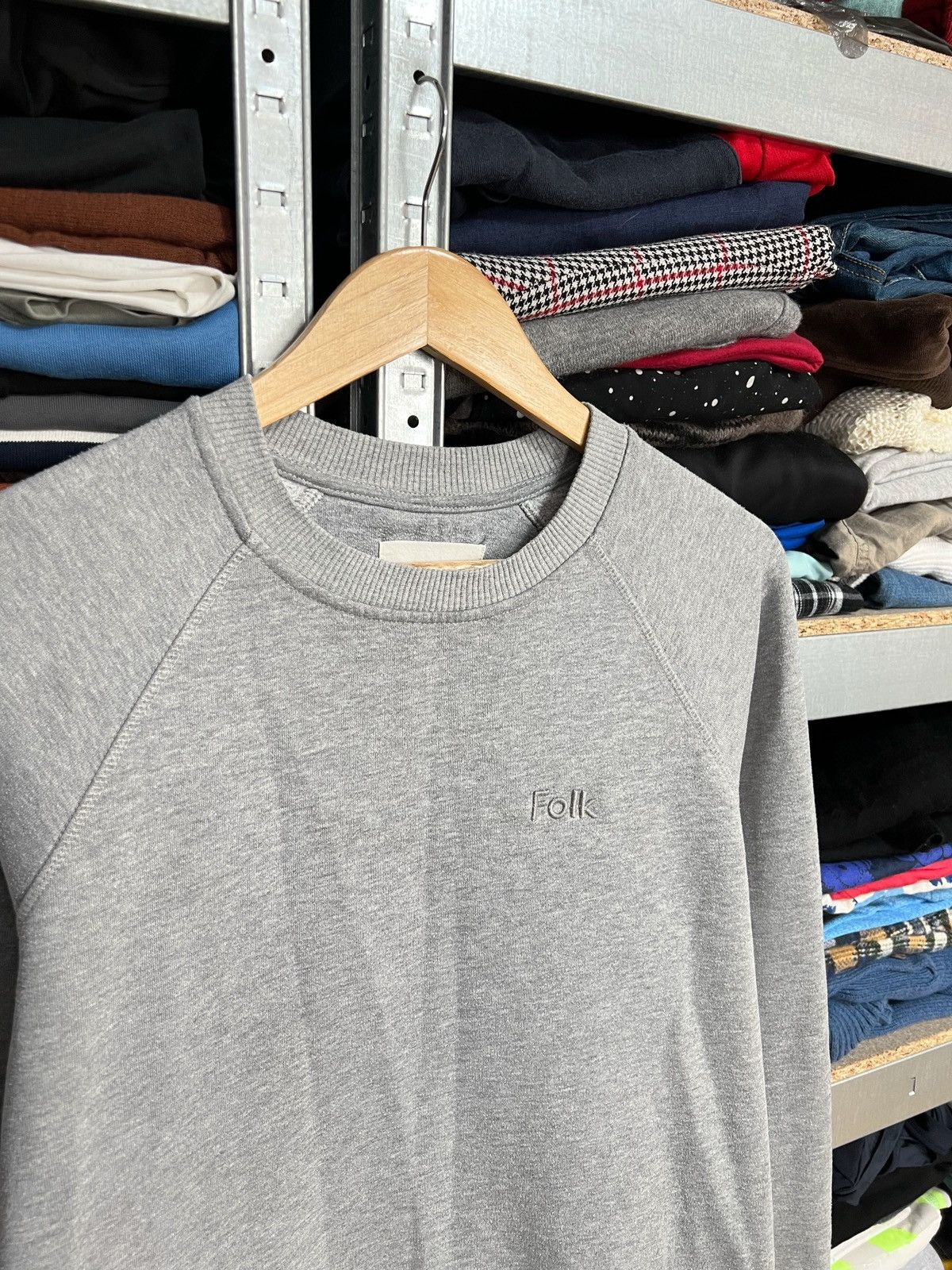 Folk Men’s Folk Gray Sweatshirt Long Sleeve Pullover Logo Size 2 Size US S / EU 44-46 / 1 - 2 Thumbnail