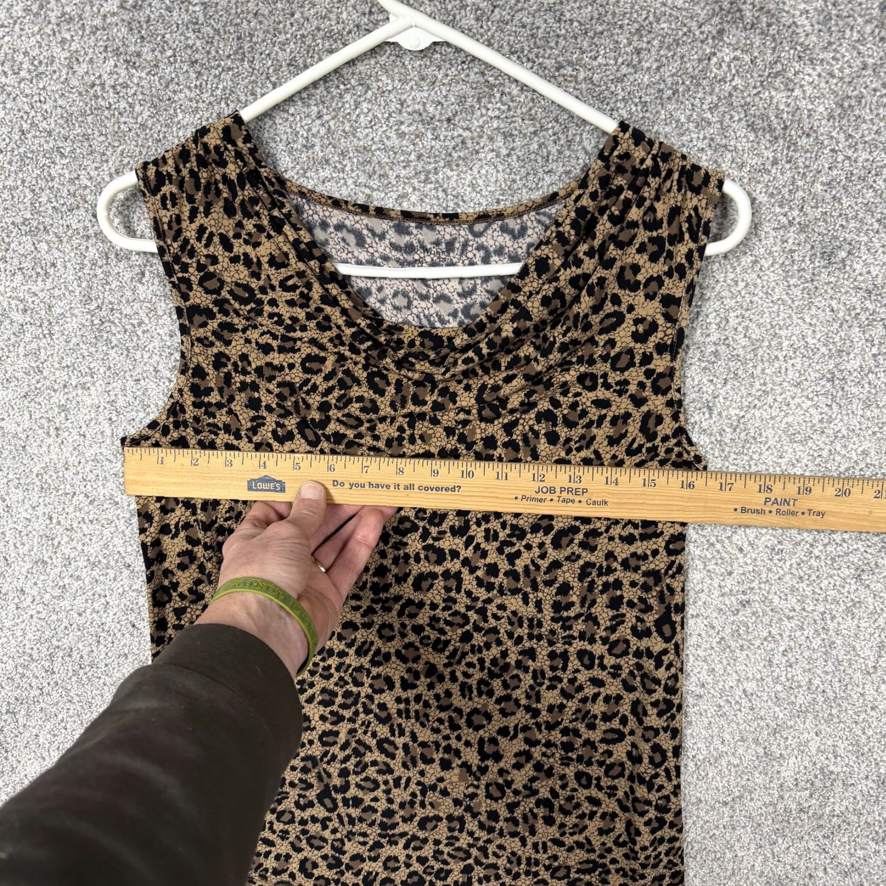 Vintage VINTAGE Studio Works Tank Top PM Petite Brown Leopard Office Siren Mob Wife Y2K Bold Size M / US 6-8 / IT 42-44 - 3 Thumbnail
