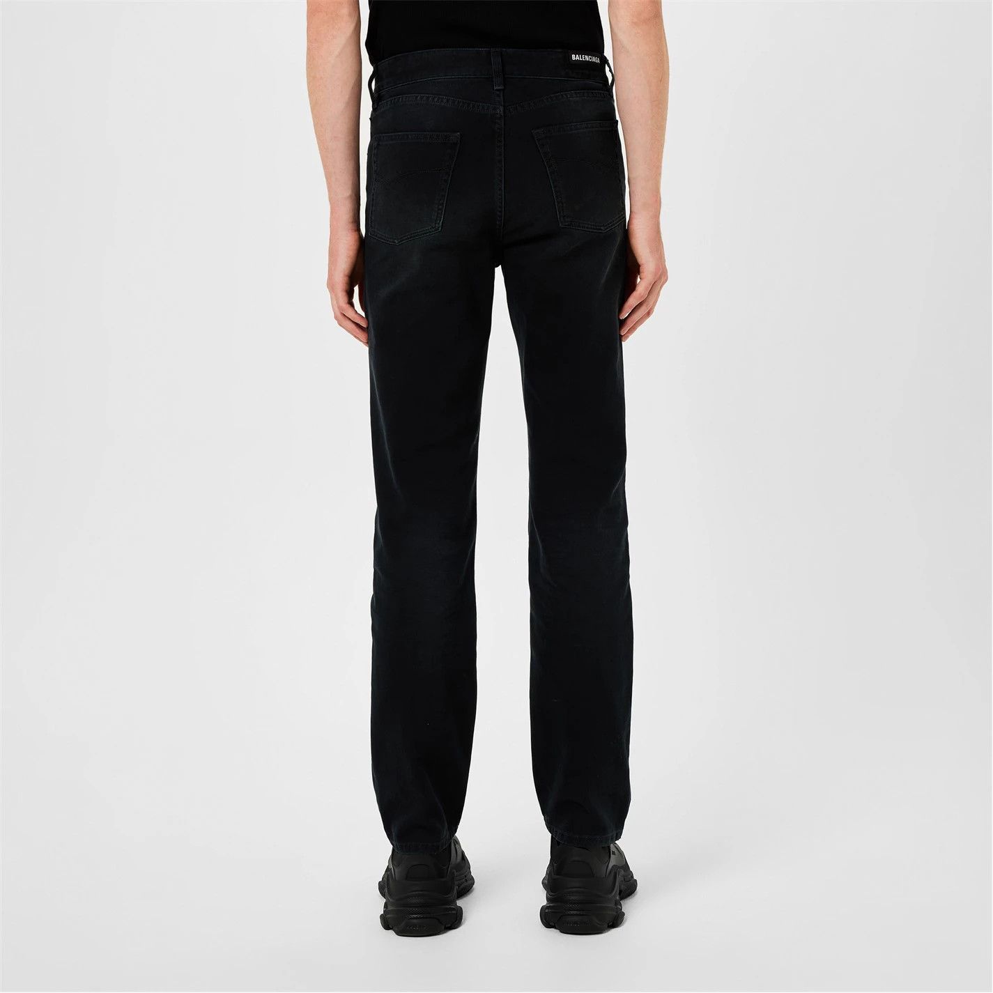 Balenciaga o1g2r1mq0226 Slim Fit Jeans In Black Size US 32 / EU 48 - 4 Thumbnail