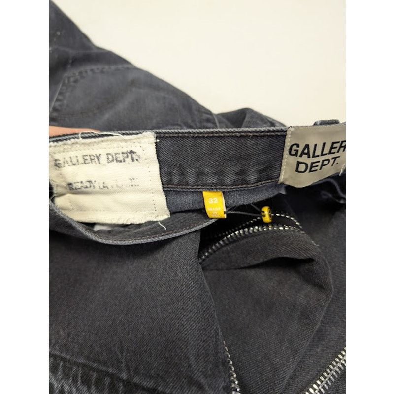 Gallery Dept. o1rshd1 Ready LA Flare Denim Jeans in Black Size US 32 / EU 48 - 17 Thumbnail