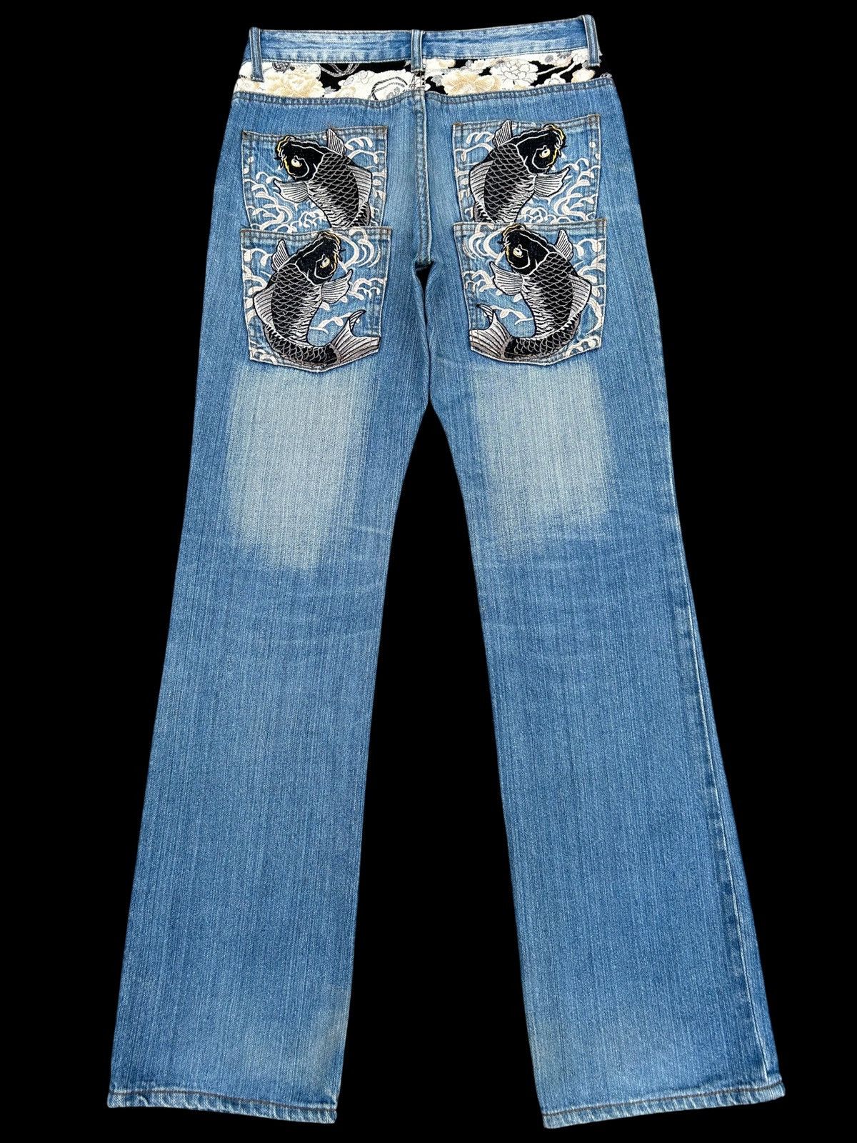 Kapital Karakuri Tamashii embroidery Inspired Japanese Denim Jeans Size US 30 / EU 46 - 4 Thumbnail