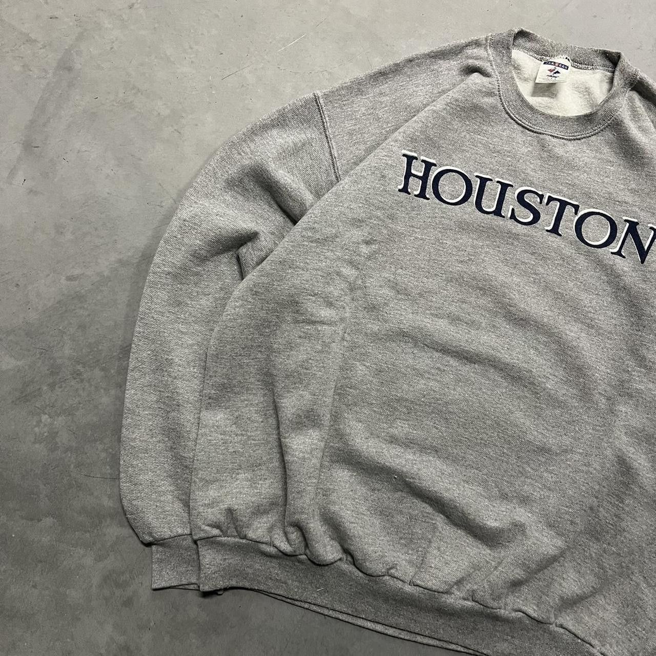 Japanese Brand × Vintage Vintage Y2K Houston Texas Essential Grey SweatShirt! Size US L / EU 52-54 / 3 - 2 Thumbnail