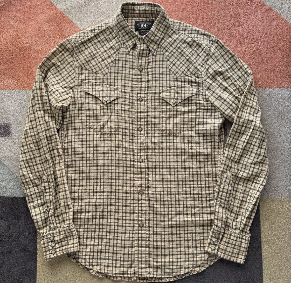 RRL Ralph Lauren Ralph Lauren Double RL RRL Plaid Western Shirt K22 Size US S / EU 44-46 / 1 - 1 Thumbnail