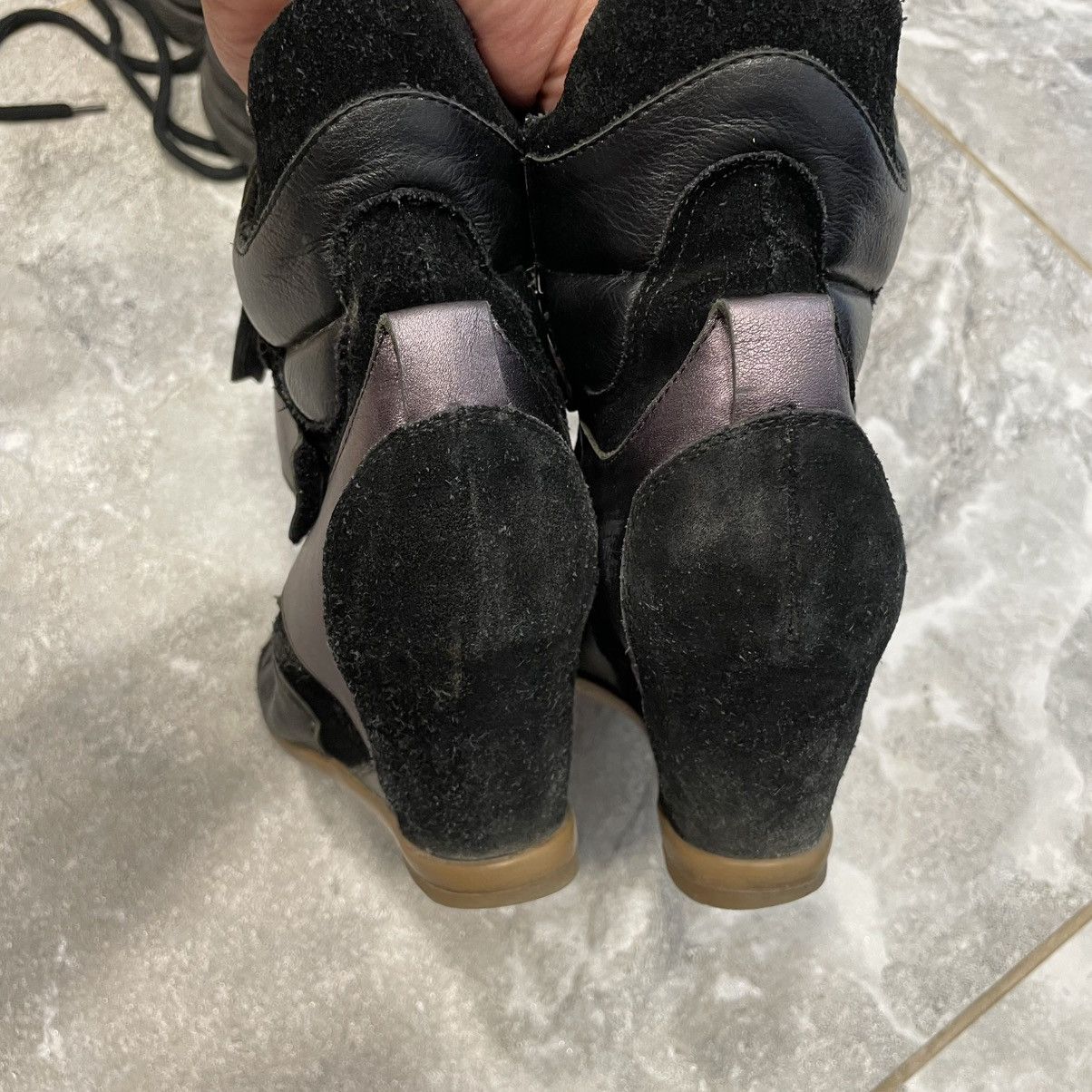 Vintage 38 like ISABEL MARANT BECKETT HIGH PLATFORM SNEAKERS SHOES Size US 8 / IT 38 - 5 Thumbnail