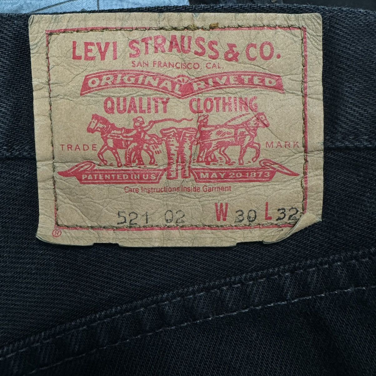 Levi's Crazy Vintage Y2K Levi’s 521 XX Black Wash Denim Jeans Size US 30 / EU 46 - 18 Thumbnail