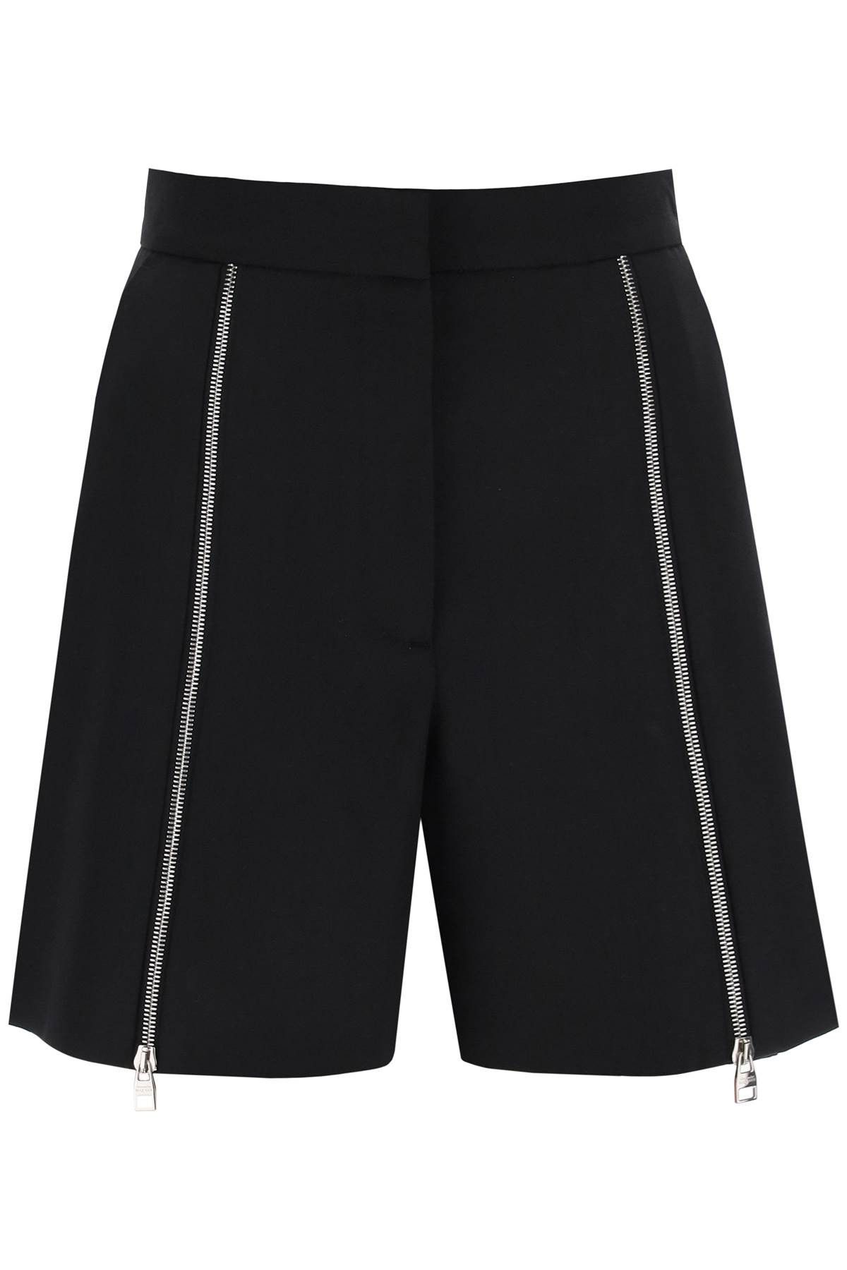 Alexander McQueen ALEXANDER MCQUEEN Grain De Poudre Zipped Shorts Size 27" / US 4 / IT 40 - 1 Thumbnail