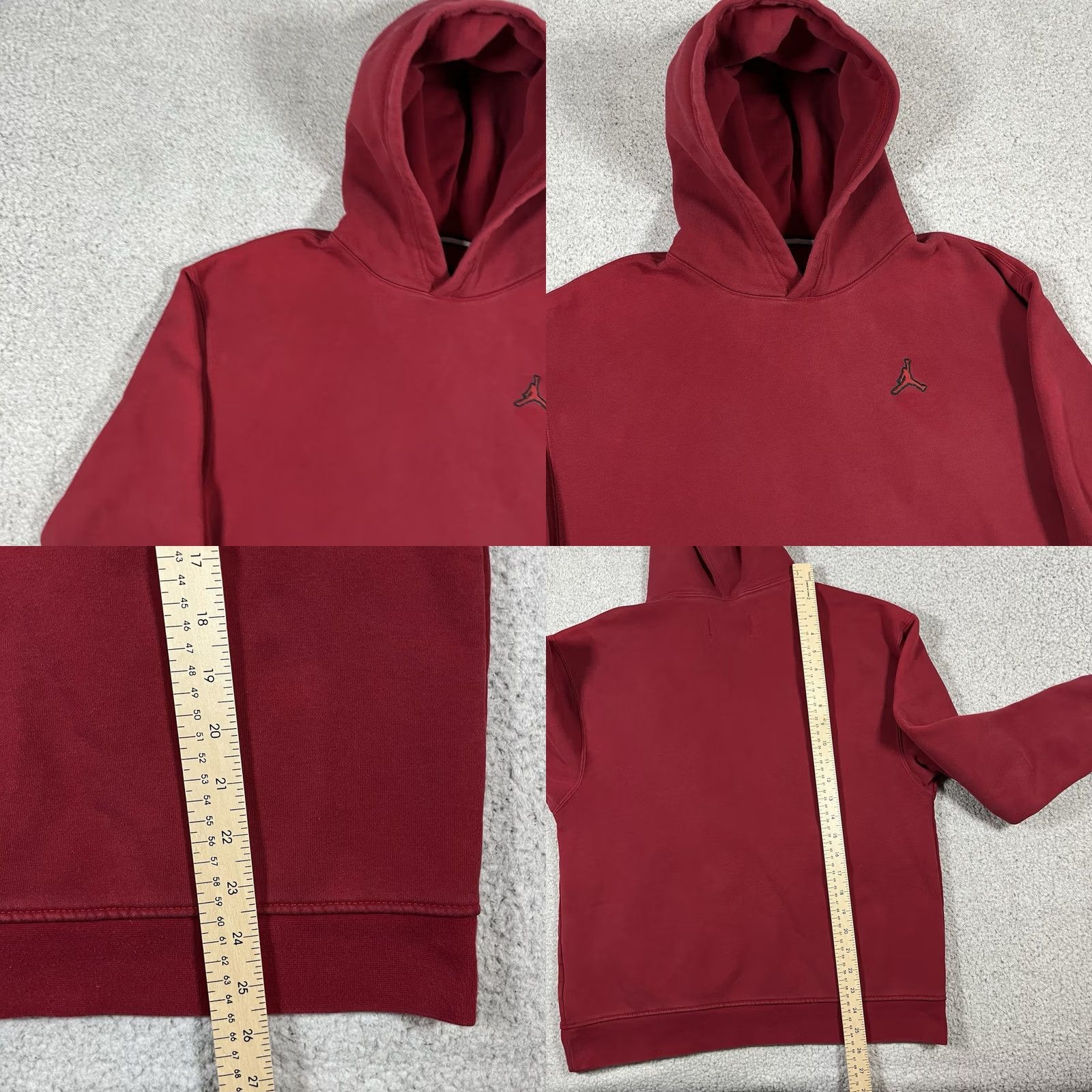 Jordan Brand Air Jordan Hoodie Men M Red Pullover Jumpman Basketball Classic Sweatshirt Size US M / EU 48-50 / 2 - 9 Thumbnail