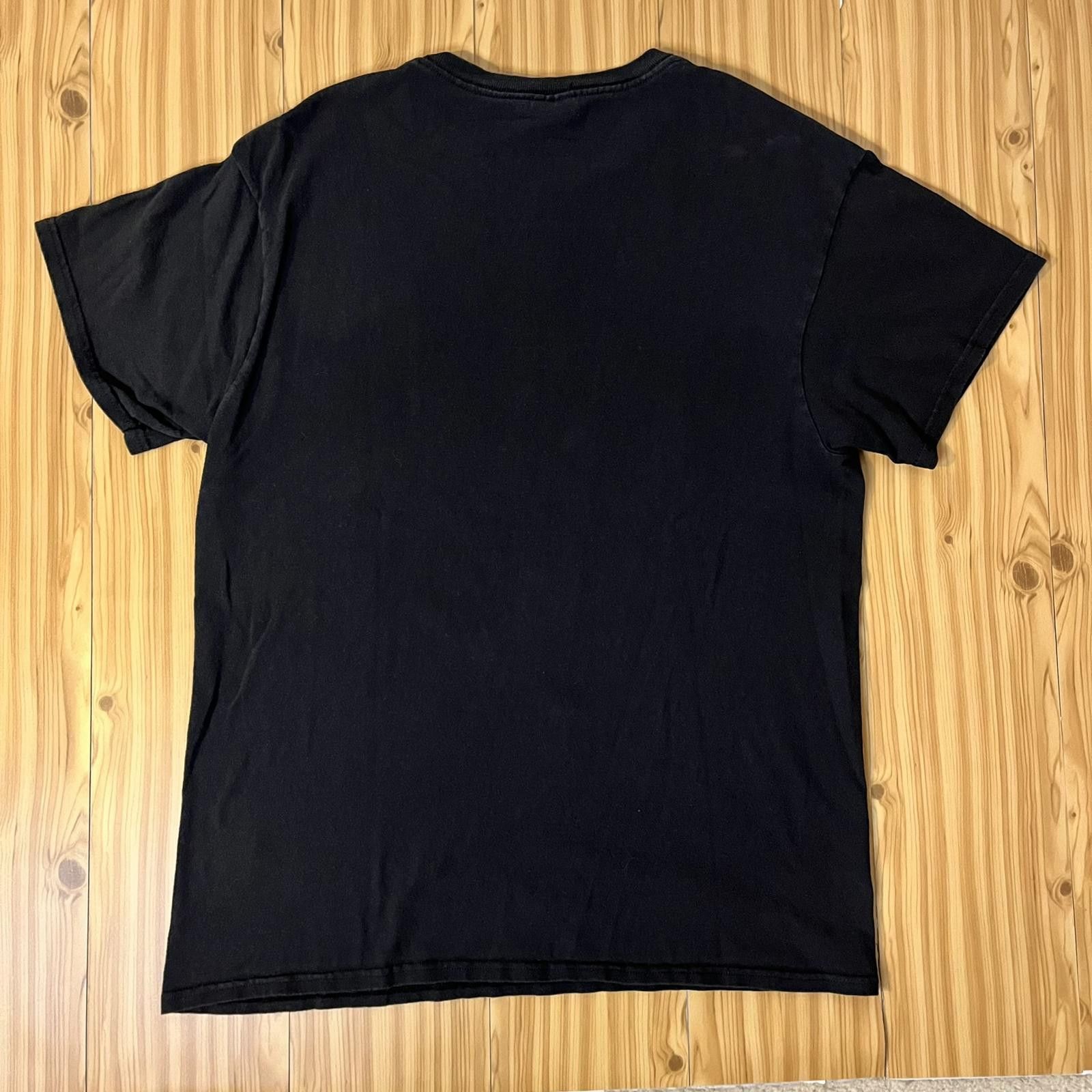Delta 2000s 00s Hangry Emoji Funny Comedy Black Graphic T-shirt Size L / US 10 / IT 46 - 2 Thumbnail