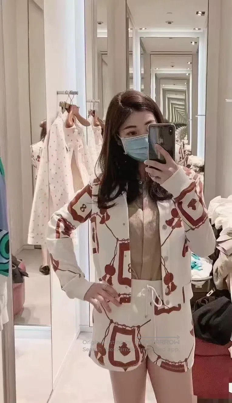 Hermes Hermes Lantern Print Long-Sleeve Jacket Size XXS / US 00 / IT 34 - 9 Thumbnail
