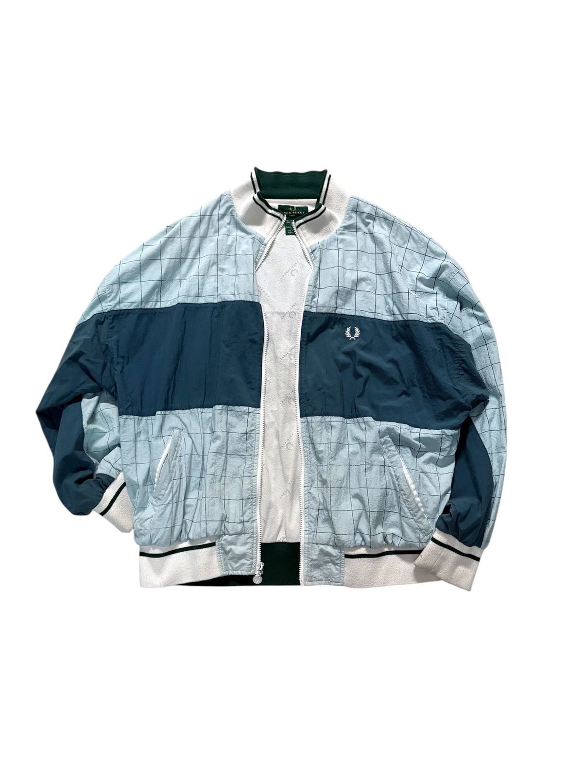 Fred Perry 90’s Fred Perry Zip Up Monogram Windbreaker Size US L / EU 52-54 / 3 - 1 Thumbnail