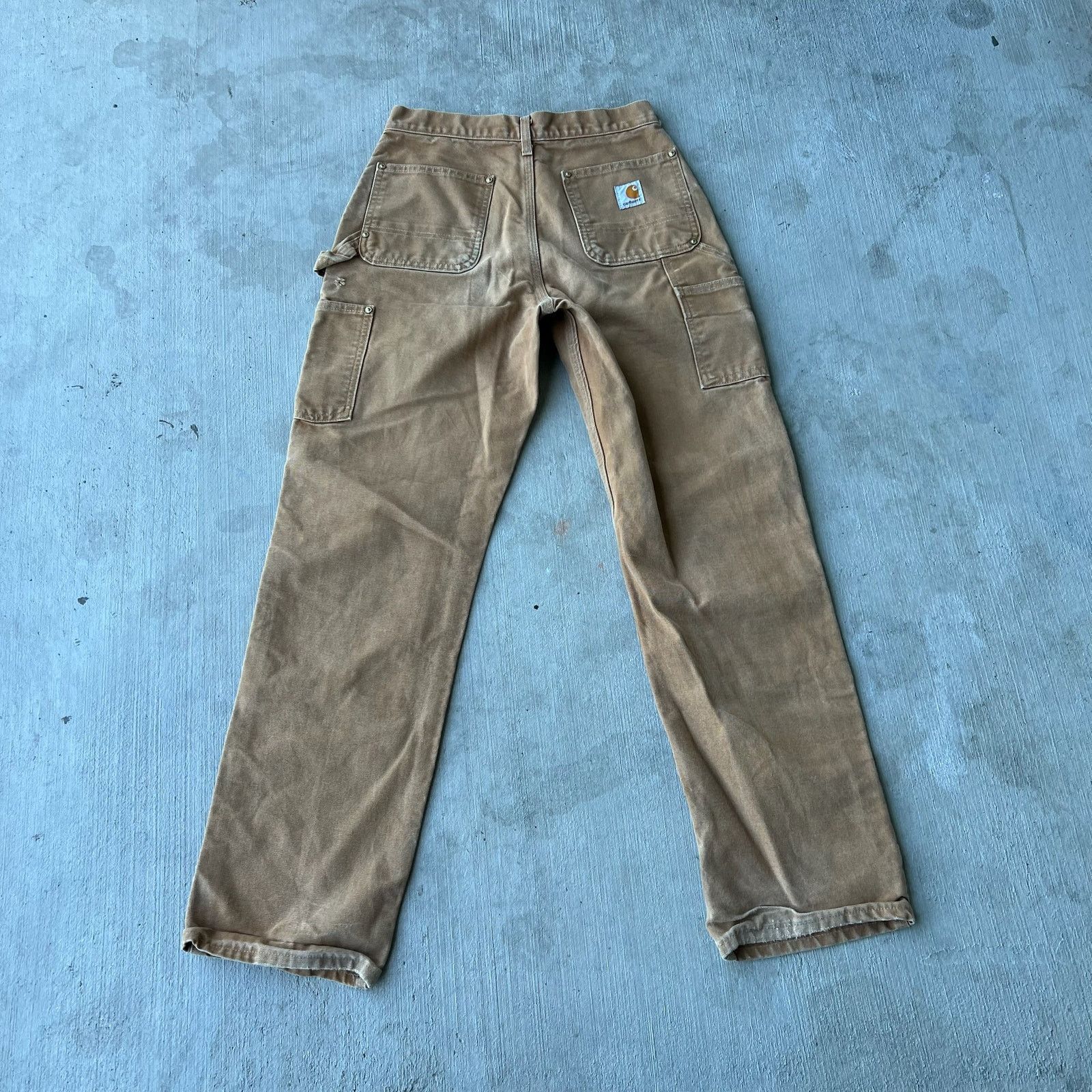 Carhartt × Vintage Carhartt brown double knee work wear carpenter pants Size US 27 - 4 Thumbnail