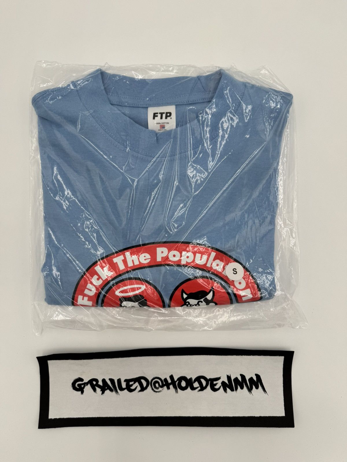 Fuck The Population FTP The Good & The Bad Tee Sky Blue Size US S / EU 44-46 / 1 - 2 Thumbnail