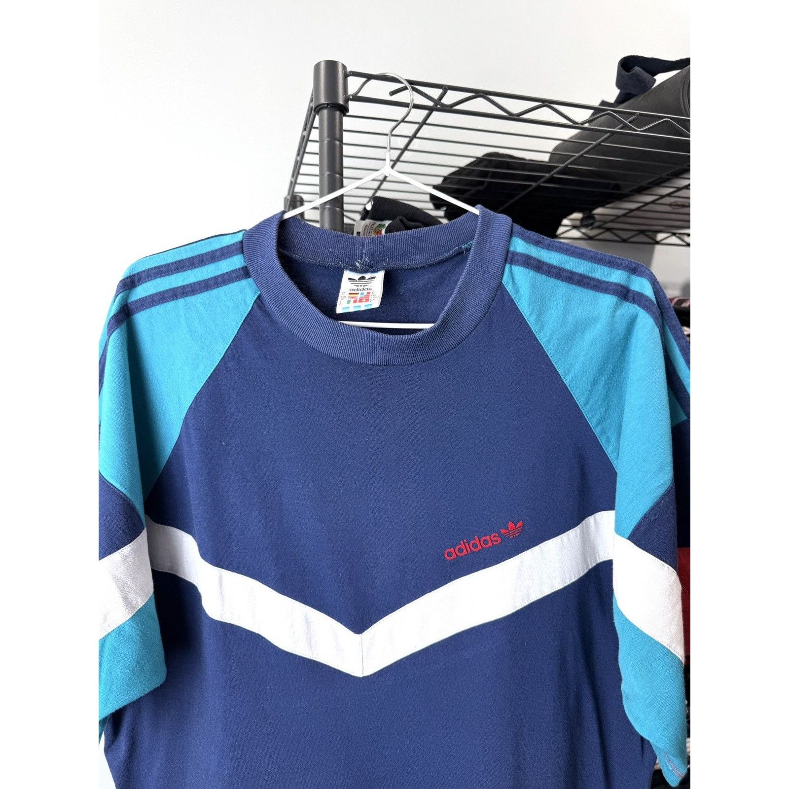 Adidas 80-90’s RARE! Vintage Adidas T Shirt Patch Work Size US L / EU 52-54 / 3 - 3 Thumbnail