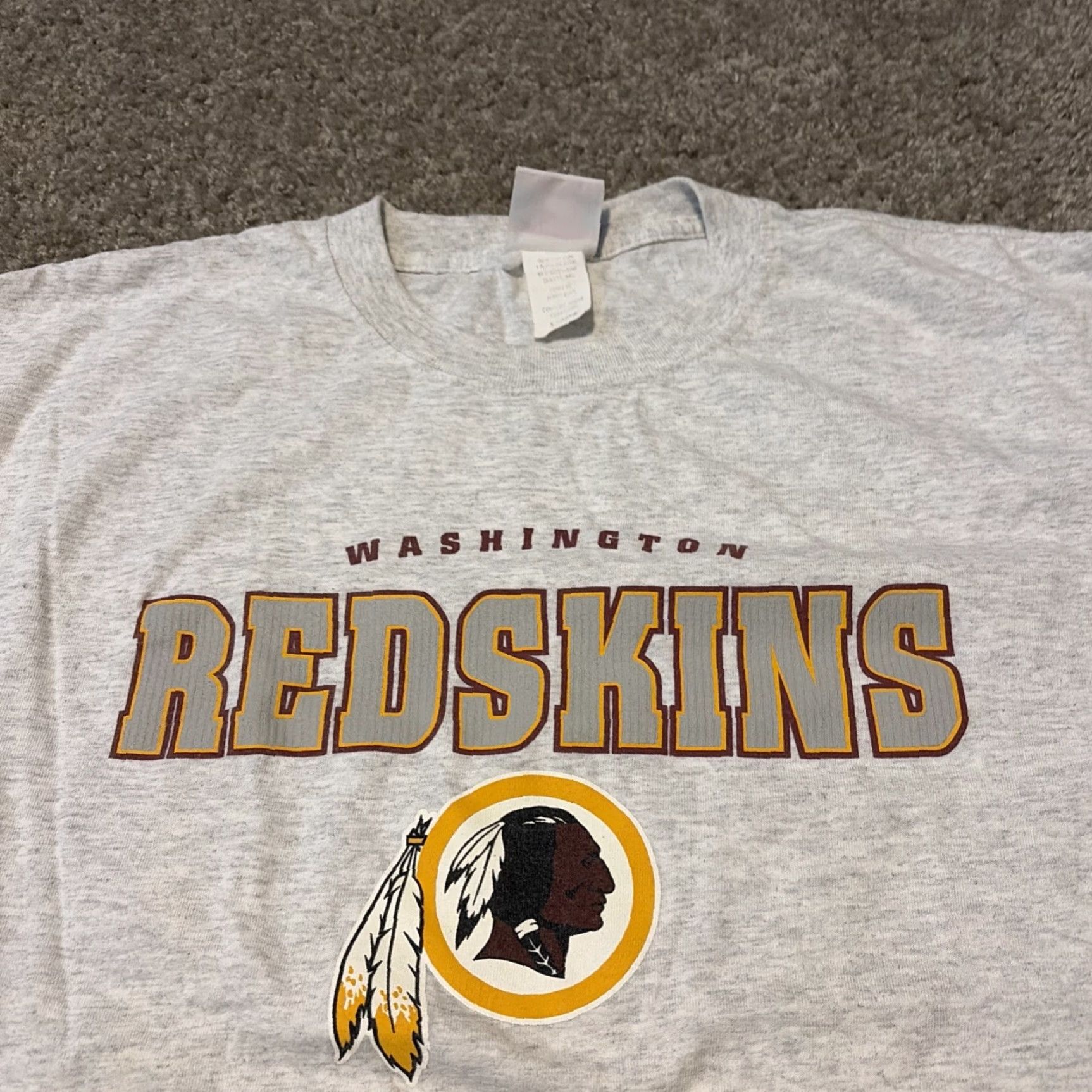 NFL VINTAGE Washington Commanders Gray XL T-Shirt NFL Football 2000s Mens Size US XL / EU 56 / 4 - 3 Thumbnail