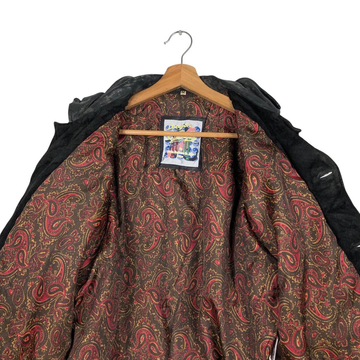 Japanese Brand 📌Vintage Leather Jacket Blanket Dragon Tokyo Issey Miyake Size US M / EU 48-50 / 2 - 15 Thumbnail