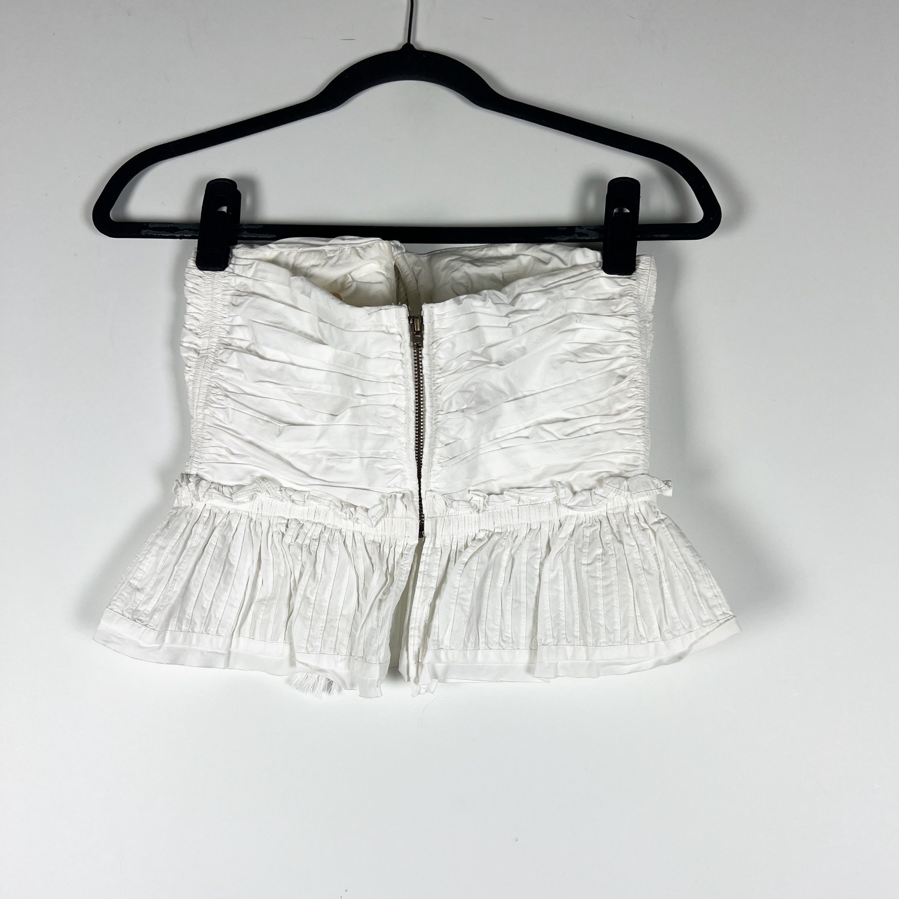 Ulla Johnson Ulla Johnson Adaleigh Cotton Ruched Ruffe Size XS / US 0-2 / IT 36-38 - 4 Thumbnail