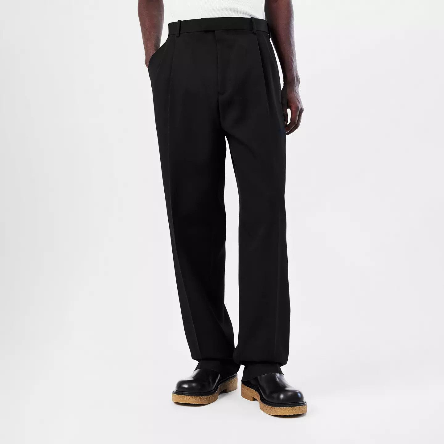 Bottega Veneta o1g2r1mq0426 Twill Trousers in Black Size US 30 / EU 46 - 3 Thumbnail