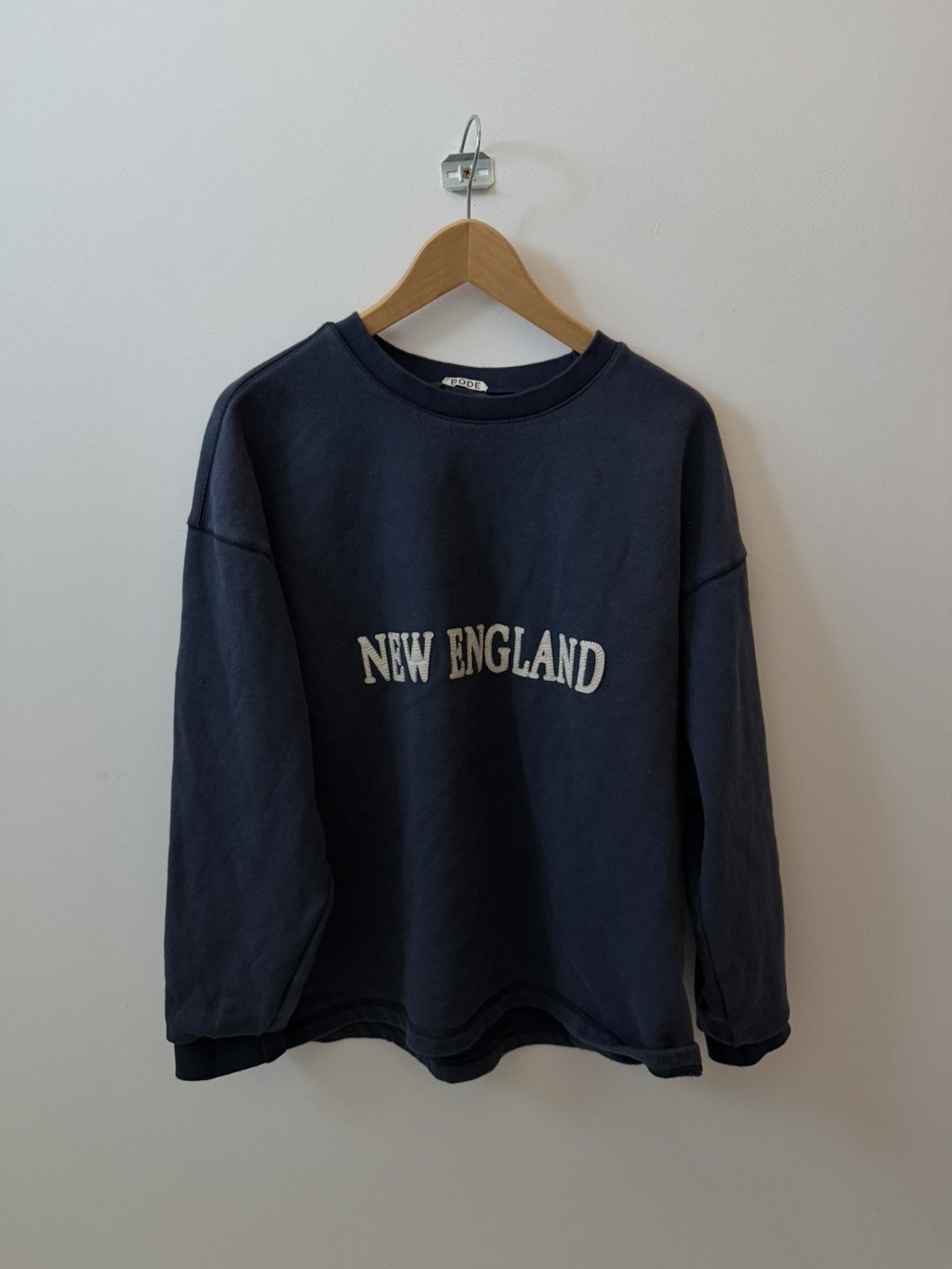 Bode Bode - Blue New England Sweatshirt Size US M / EU 48-50 / 2 - 1 Thumbnail