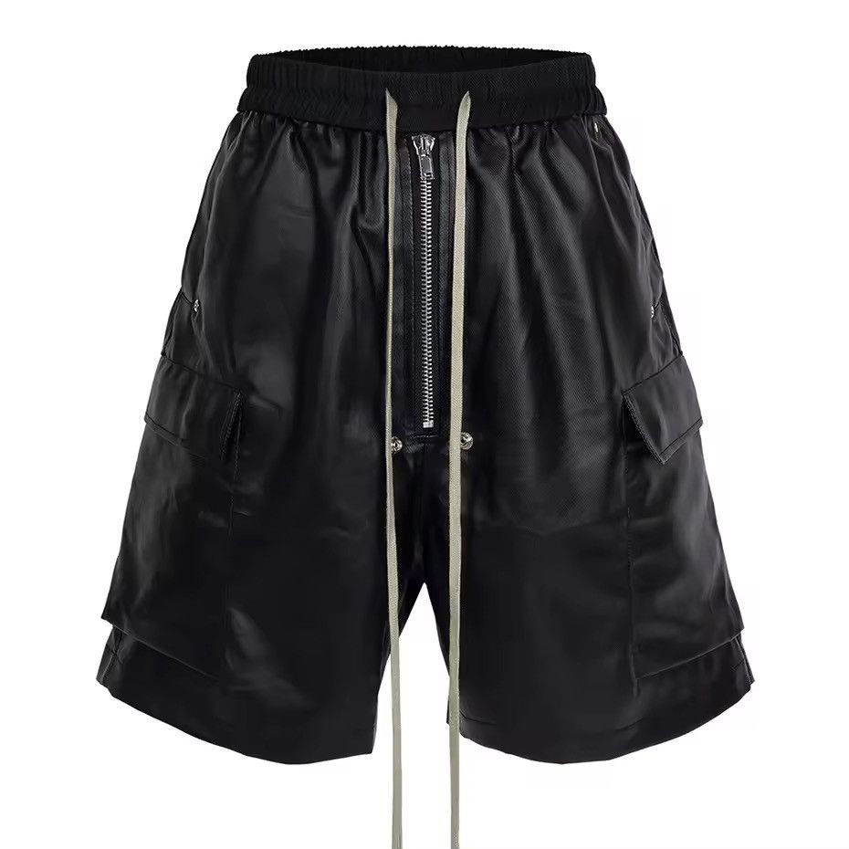 Japanese Brand Side Pocket Wide Leg Drawstring Shorts Size US 33 - 1 Thumbnail