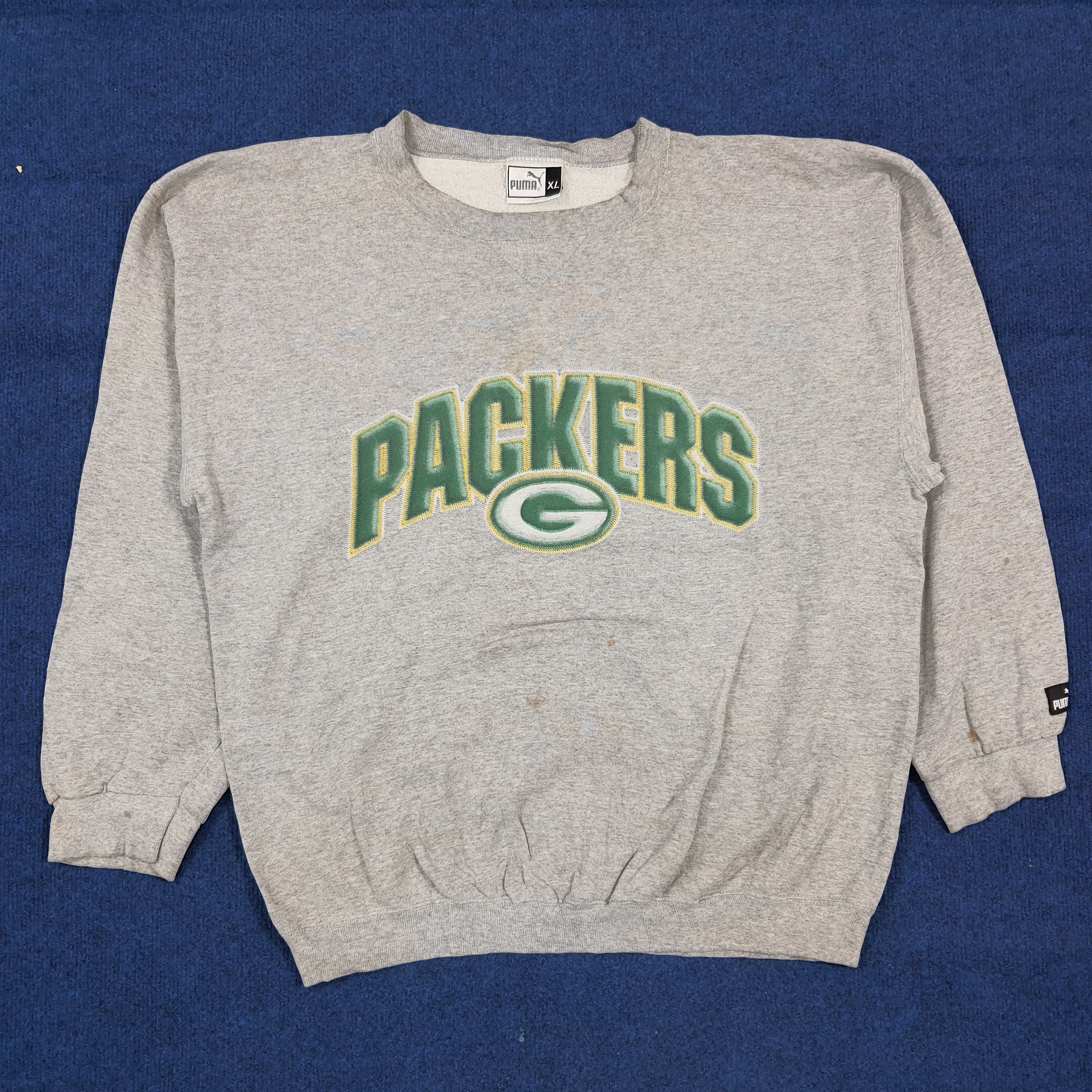 Puma Vintage 90s Puma Green Bay Packers Crewneck C307N12 Size US XL / EU 56 / 4 - 1 Thumbnail