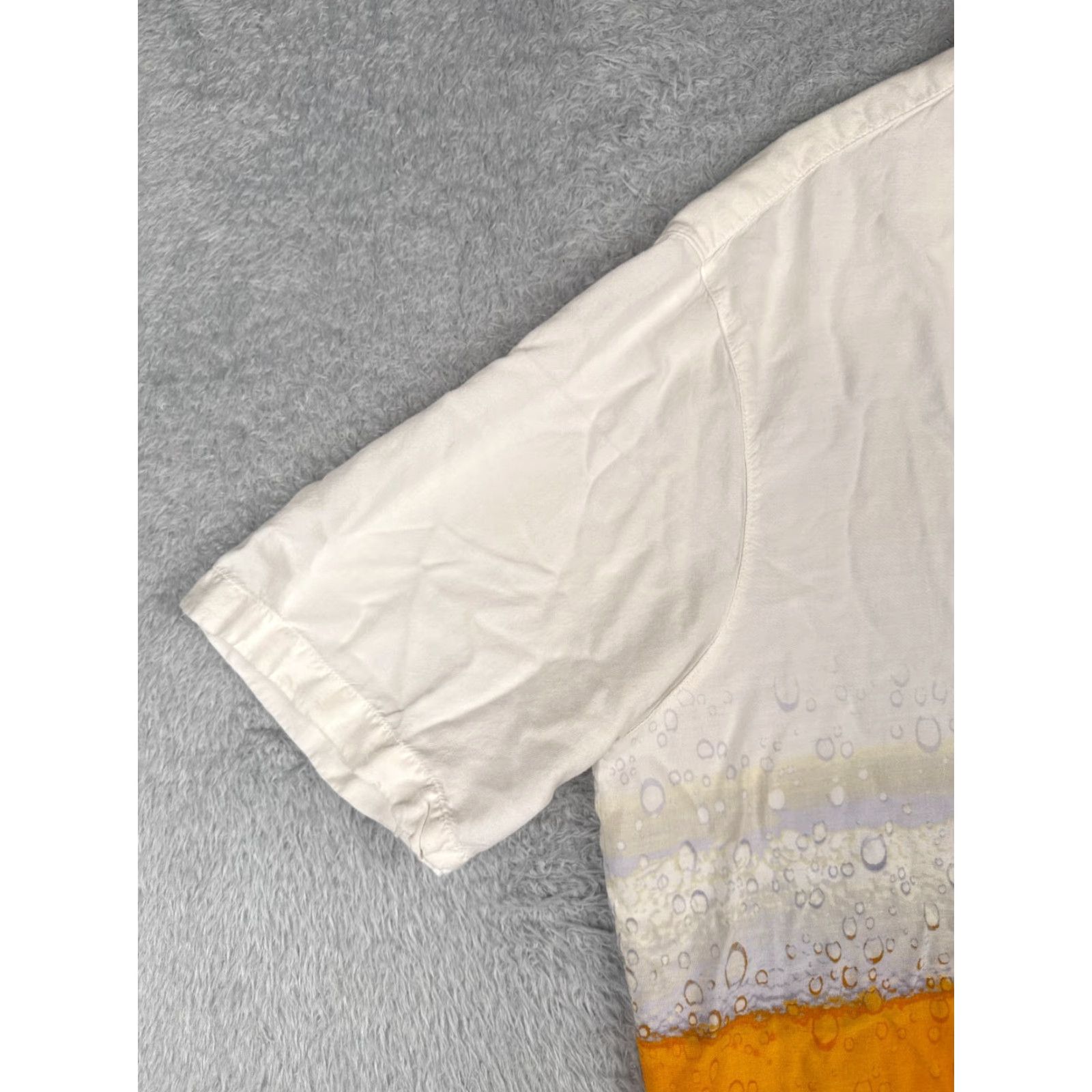 George VINTAGE George Shirt Mens XL Orange White Beer Lime Bubbly Hawaiian Cerveza Size US XL / EU 56 / 4 - 6 Thumbnail