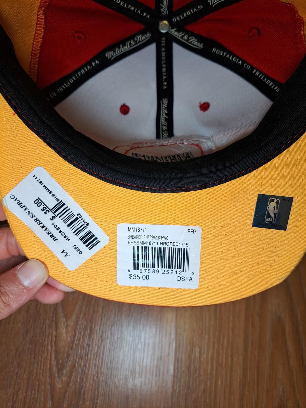 Mitchell & Ness NEW Mitchell & Ness NBA Houston Rockets Snapback Hat Wool Size ONE SIZE - 4 Thumbnail