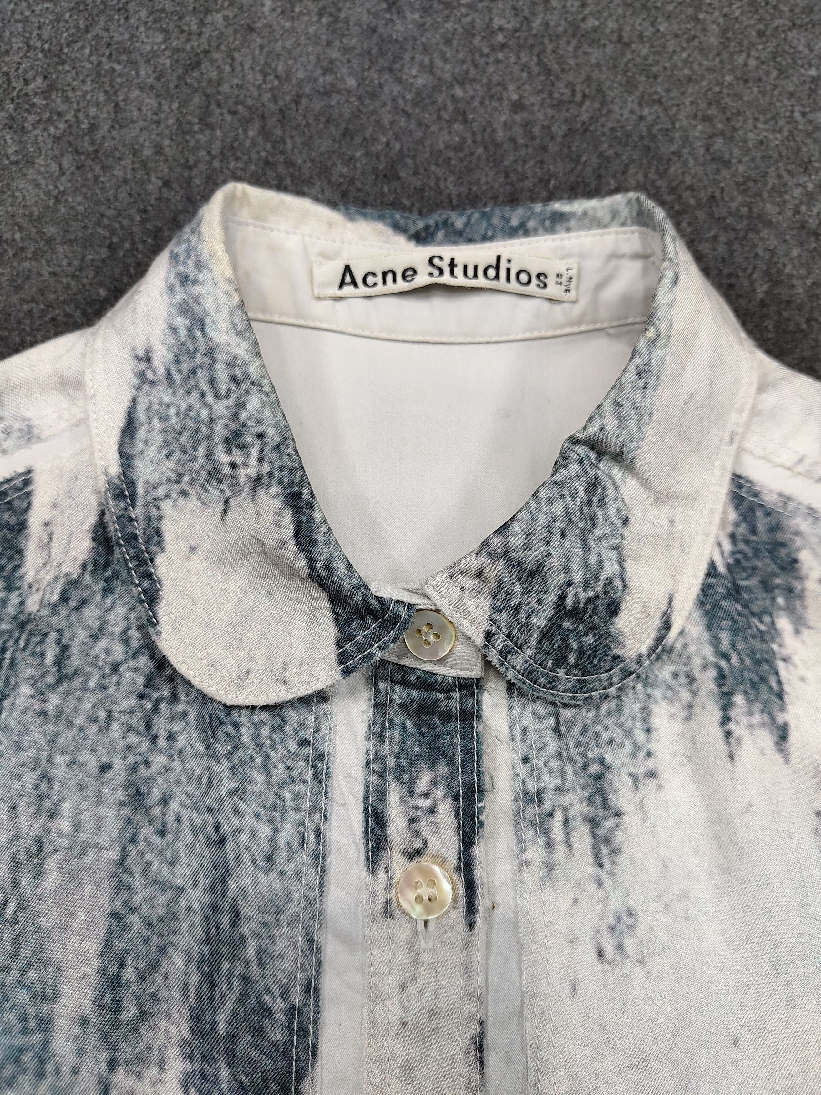 Acne Studios SS14 Acne Studios- Abstract Rogue Silk Patch Panel Shirt Size M / US 6-8 / IT 42-44 - 8 Thumbnail