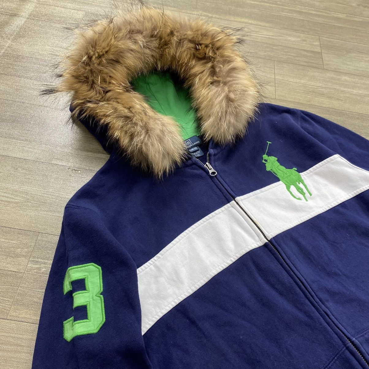 Lo Life 2000s Polo Ralph Lauren Fur ZipHoodie IfSixWasNine LGB Style Size US L / EU 52-54 / 3 - 4 Thumbnail