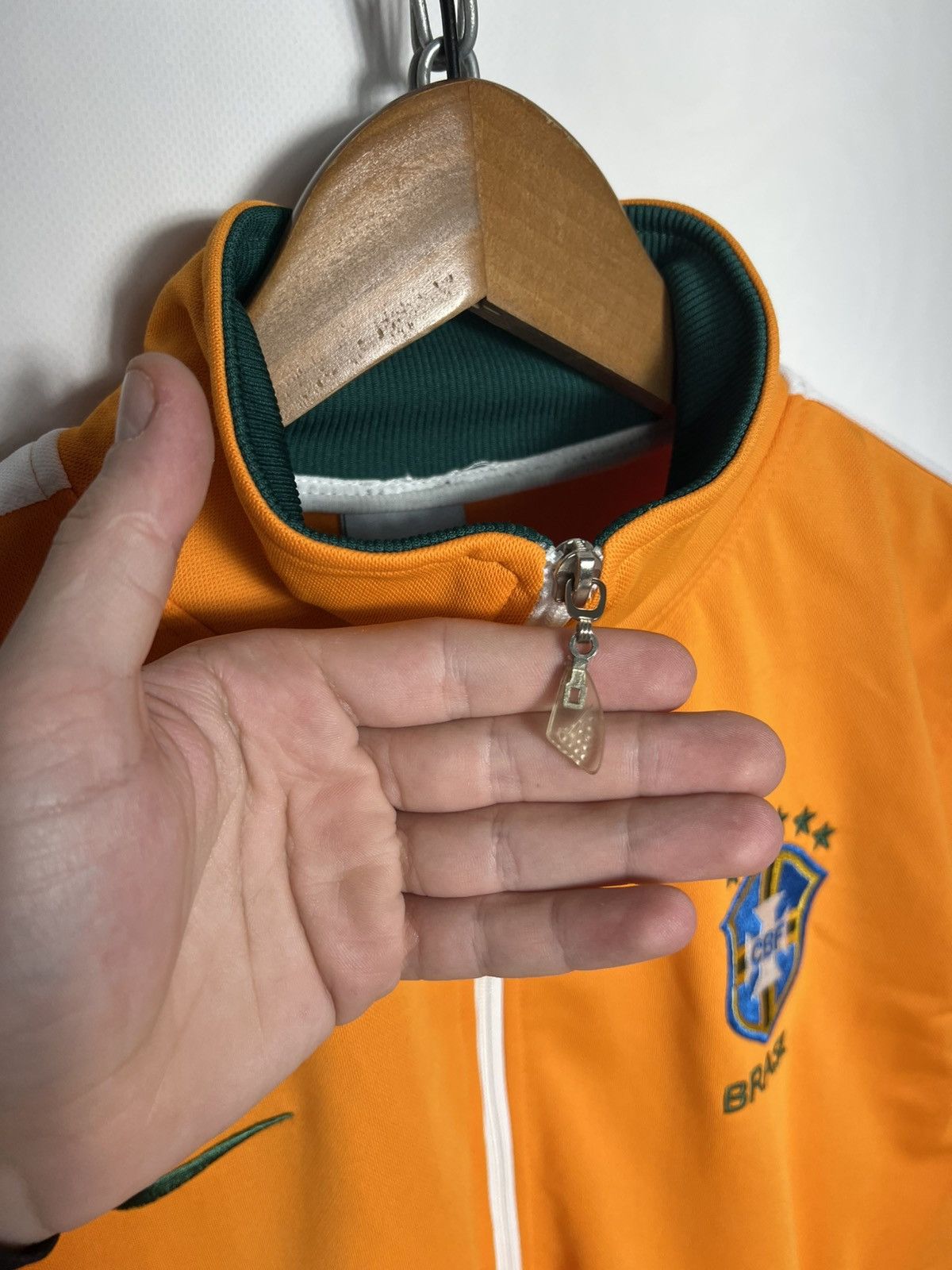Vintage Rare Vintage Nike Brazil Soccer Track Top Jacket Size US M / EU 48-50 / 2 - 6 Thumbnail