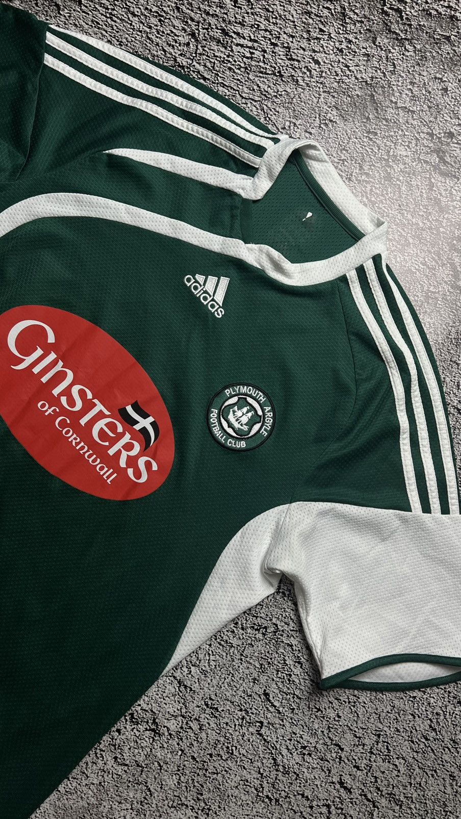 Adidas 2009-2010 Plymouth Argyle adidas vintage green army jersey Size US L / EU 52-54 / 3 - 1 Thumbnail