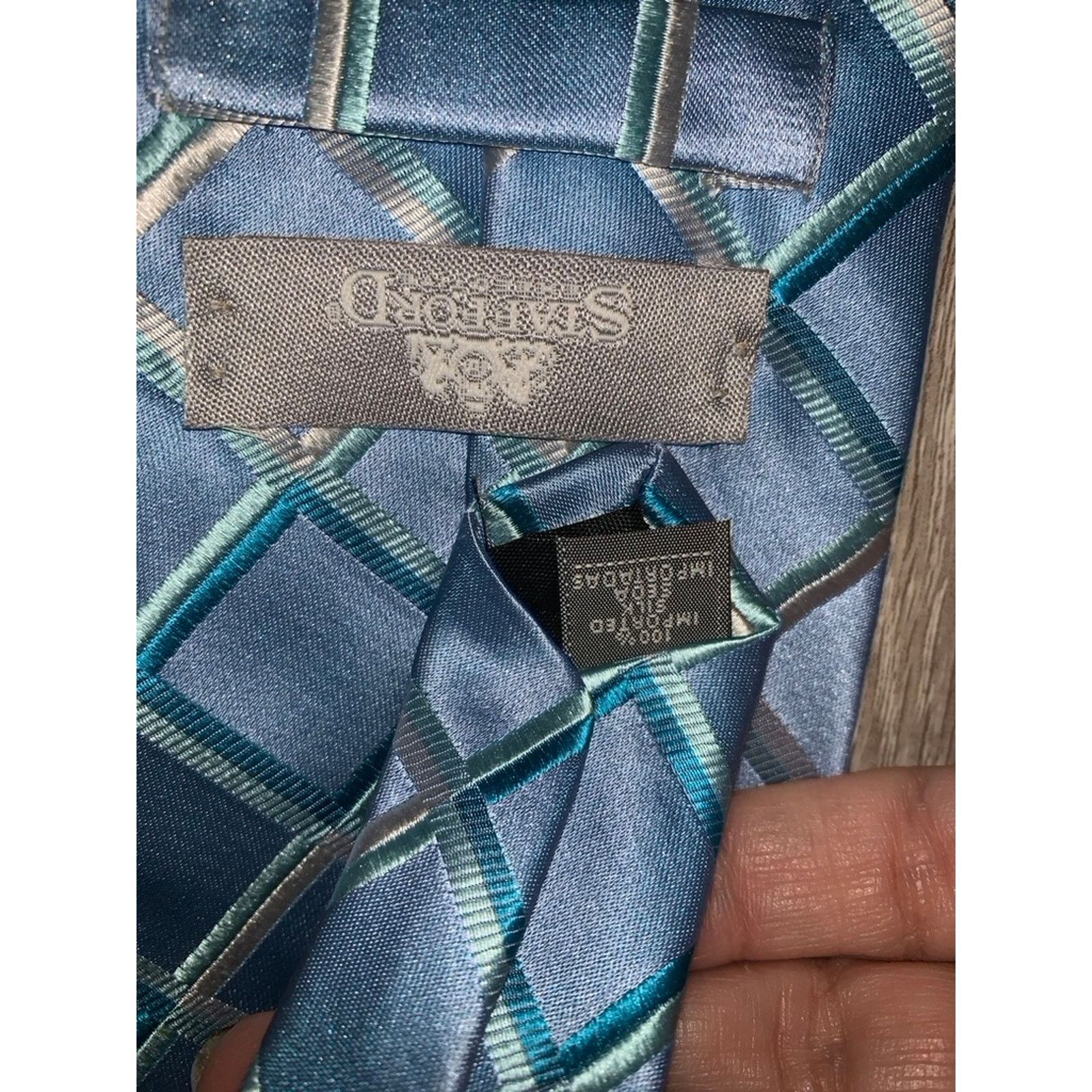 Stafford Stafford Men's Silk Neckties Set of 5 Geometric Patterns Size ONE SIZE - 6 Thumbnail