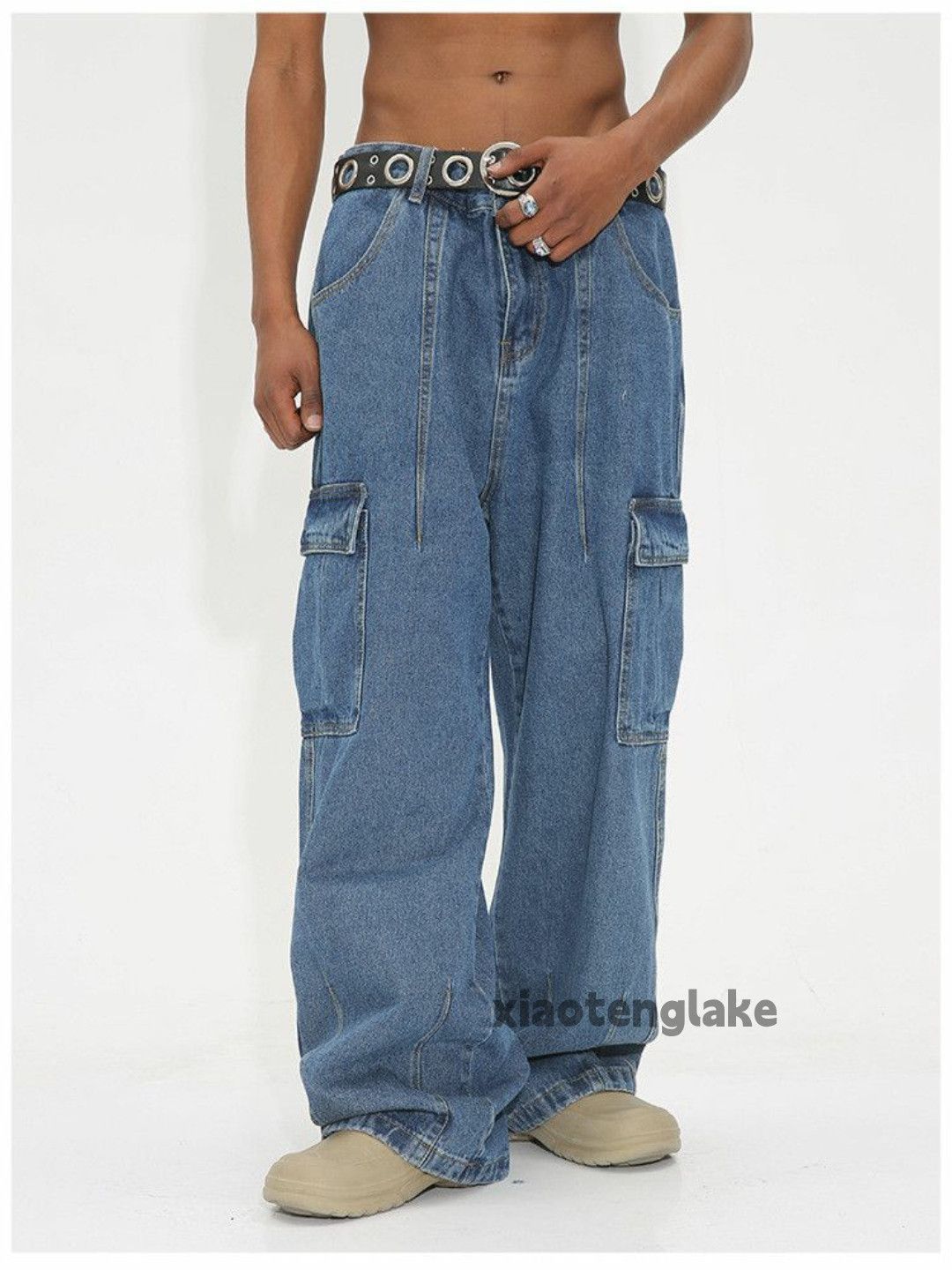 Vintage Utility washed faded loose baggy skate hiphop pants Size US 30 / EU 46 - 5 Thumbnail