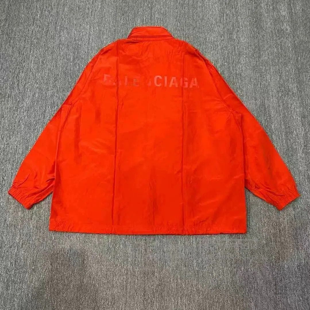 Balenciaga Balenciaga Red Embroidered Logo Jacket. Size US M / EU 48-50 / 2 - 2 Thumbnail