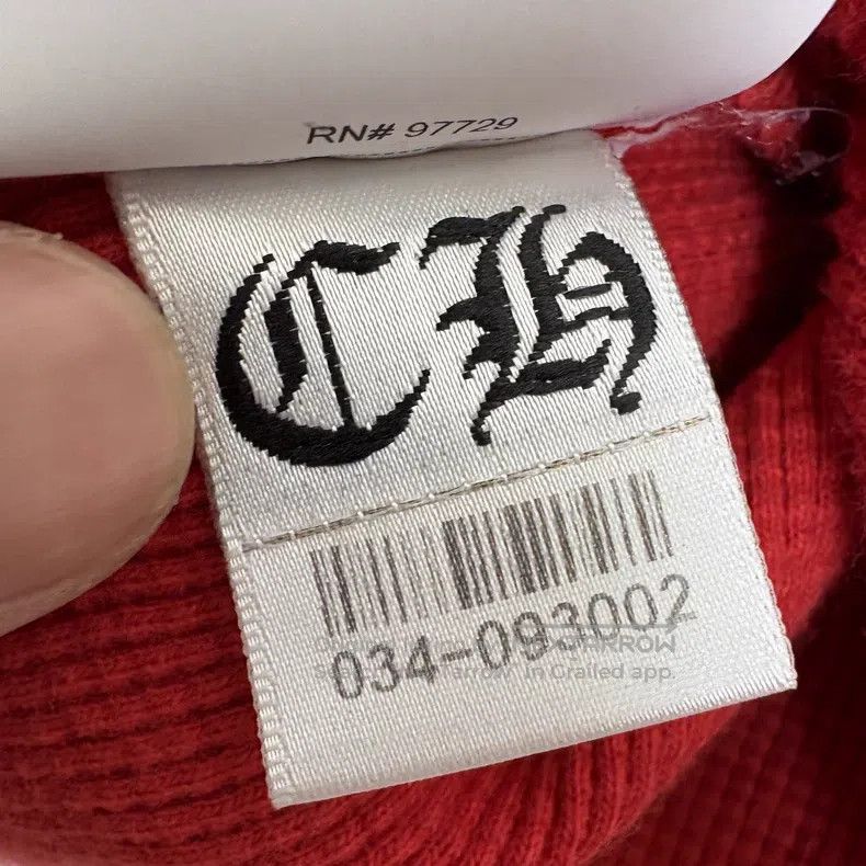 Chrome Hearts CHROME HEARTS Size XL Red cross embroidered long sleeves Size US XL / EU 56 / 4 - 4 Thumbnail
