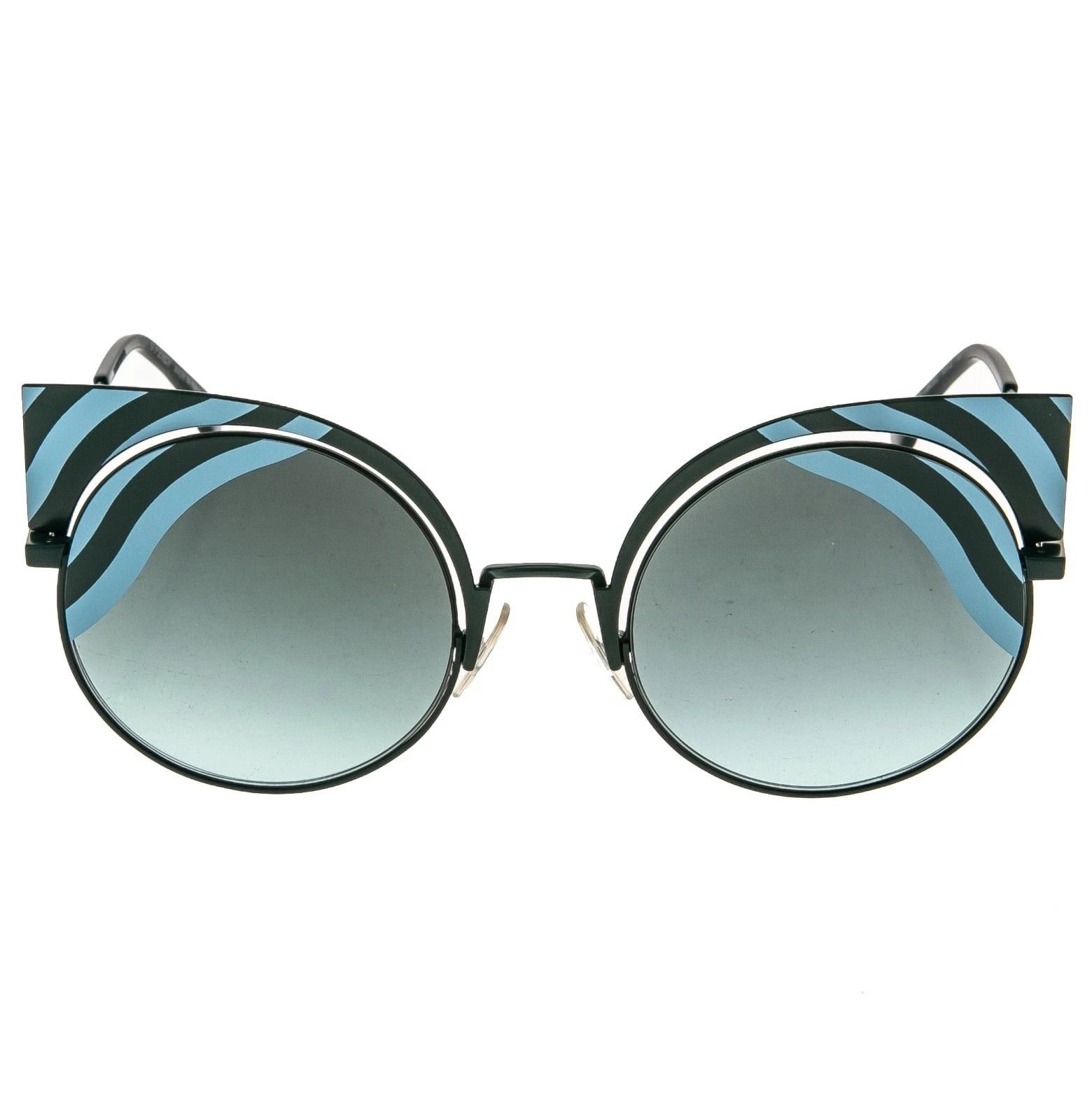 Fendi FENDI HYPNOSHINE FF0215S Green Blue Fashion Sunglass 0215 Size ONE SIZE - 2 Thumbnail