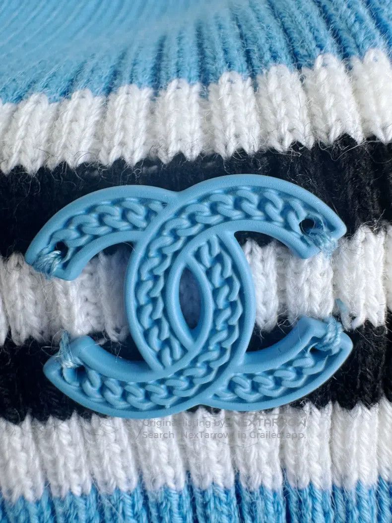 Chanel Chanel 24p blue striped knitted vest Size XS / US 0-2 / IT 36-38 - 6 Thumbnail