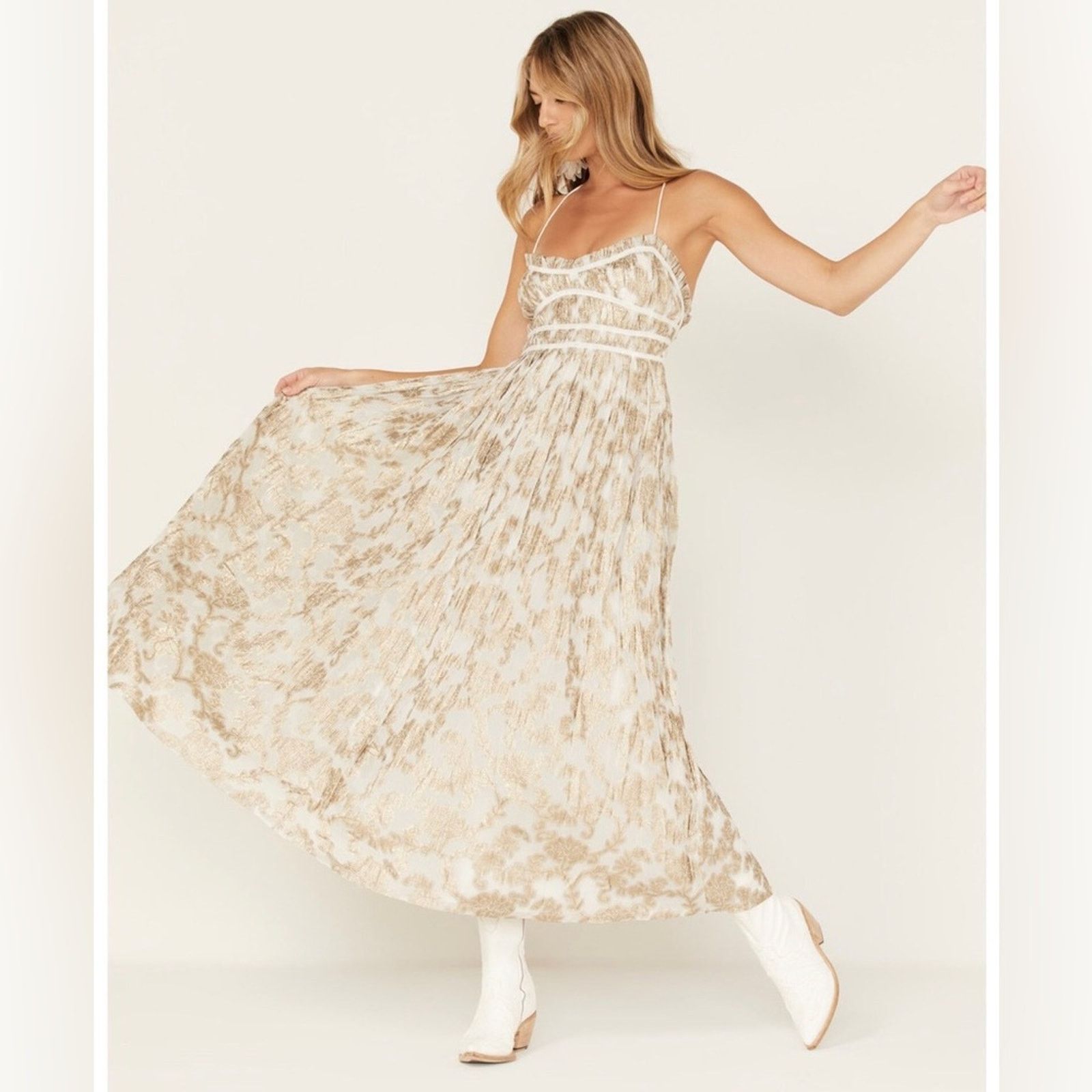 Free People 🎉LAST CHANCE 🎉Free People Charlie Bustier Slip Maxi Dress Size S / US 4 / IT 40 - 9 Thumbnail