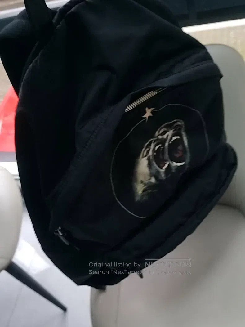 Givenchy Givenchy Long Hoodie with Aged Graffiti Eagle Print Size ONE SIZE - 4 Thumbnail