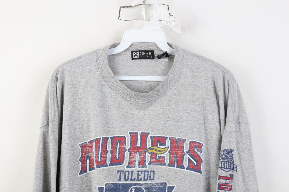 Vintage Vintage Y2K 2006 Mud Hens Baseball Long Sleeve T-Shirt Size US XL / EU 56 / 4 - 2 Thumbnail