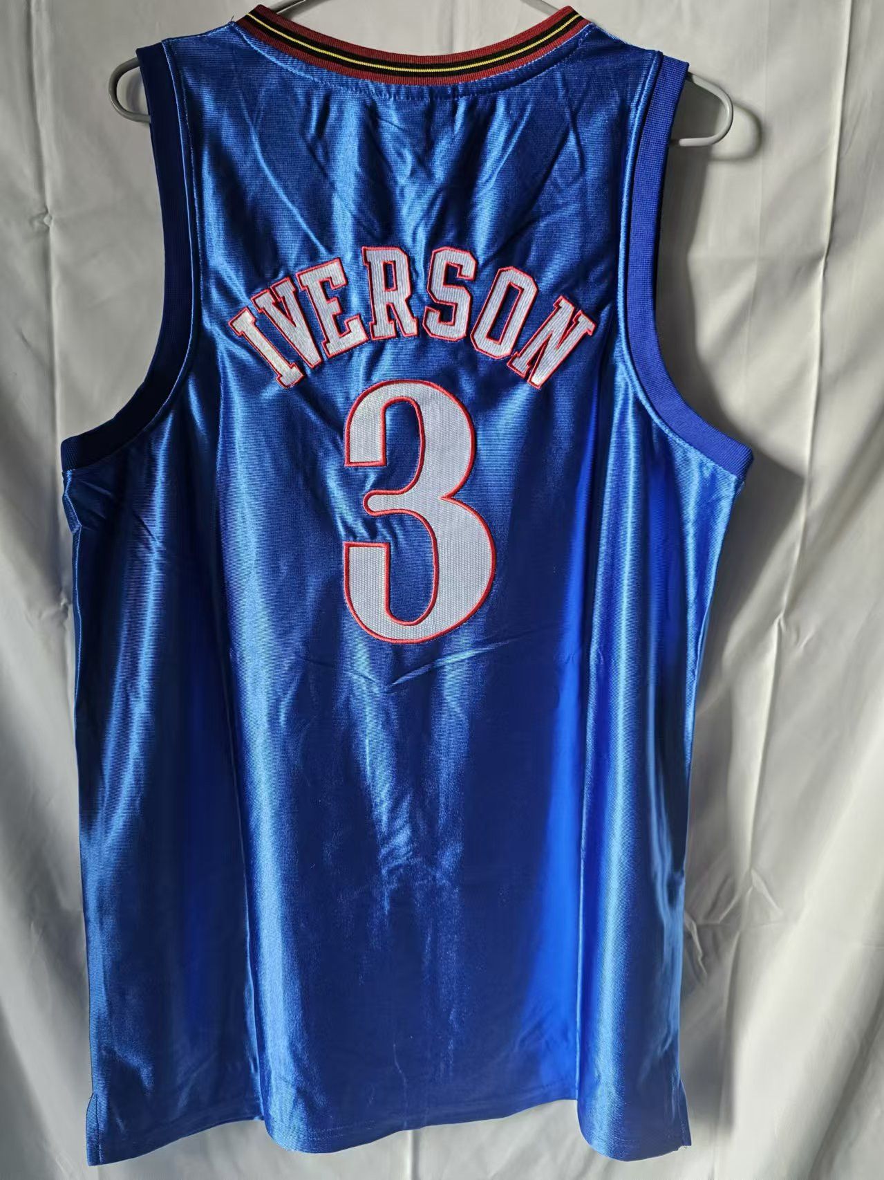 NBA Allen Iverson Jersey Philadelphia 76ers Jersey Blue Size US XL / EU 56 / 4 - 3 Thumbnail