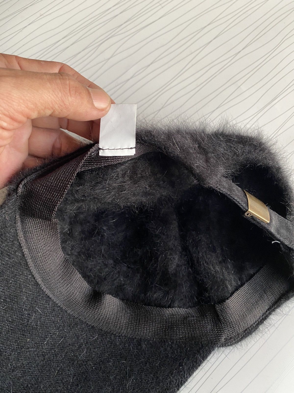 Le Grande Bleu (L.G.B.) Avant-Garde Faux Fur Baseball Cap Clear Vinyl Brim Size ONE SIZE - 8 Thumbnail