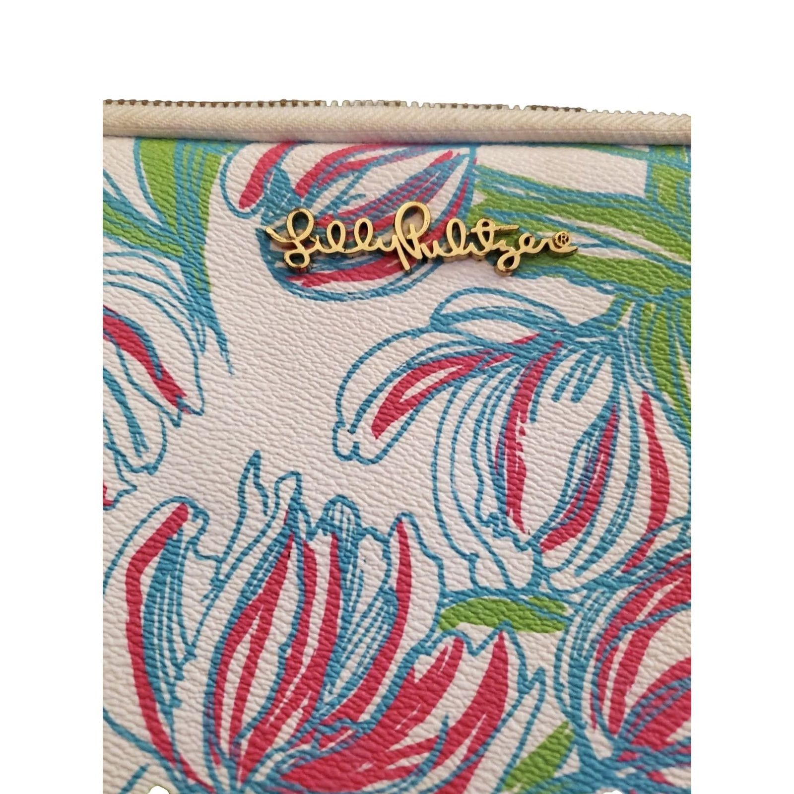 Lilly Pulitzer Lilly Pulitzer Floral Clutch Purse Zip Padded Tablet Case School Bag 12"x 10" Size ONE SIZE - 2 Thumbnail