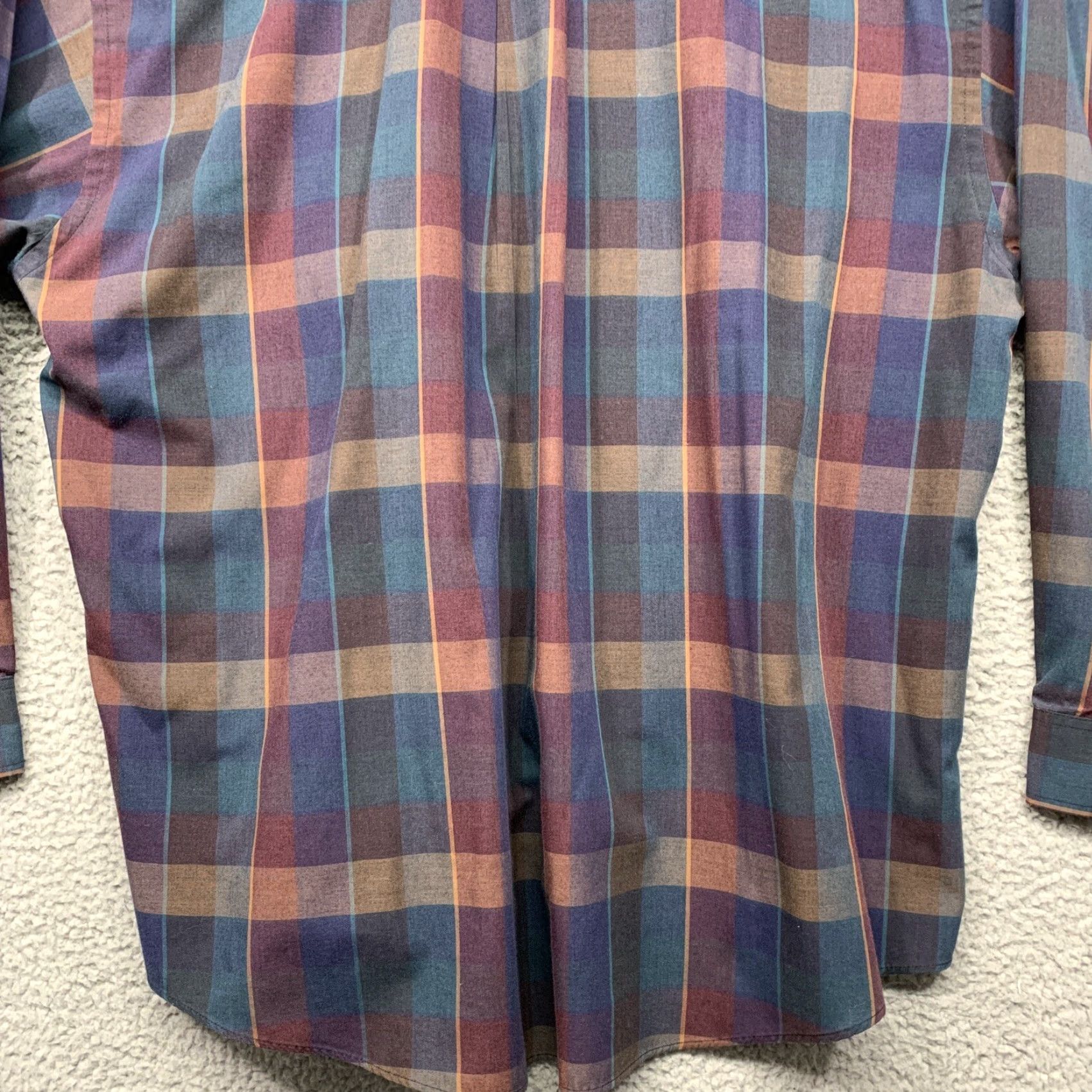 Van Heusen Van Heusen Button-Down Shirt Men's XL Plaid Multicolor 2 Pockets Button Up Collar Casual Workwear Size US XL / EU 56 / 4 - 7 Thumbnail
