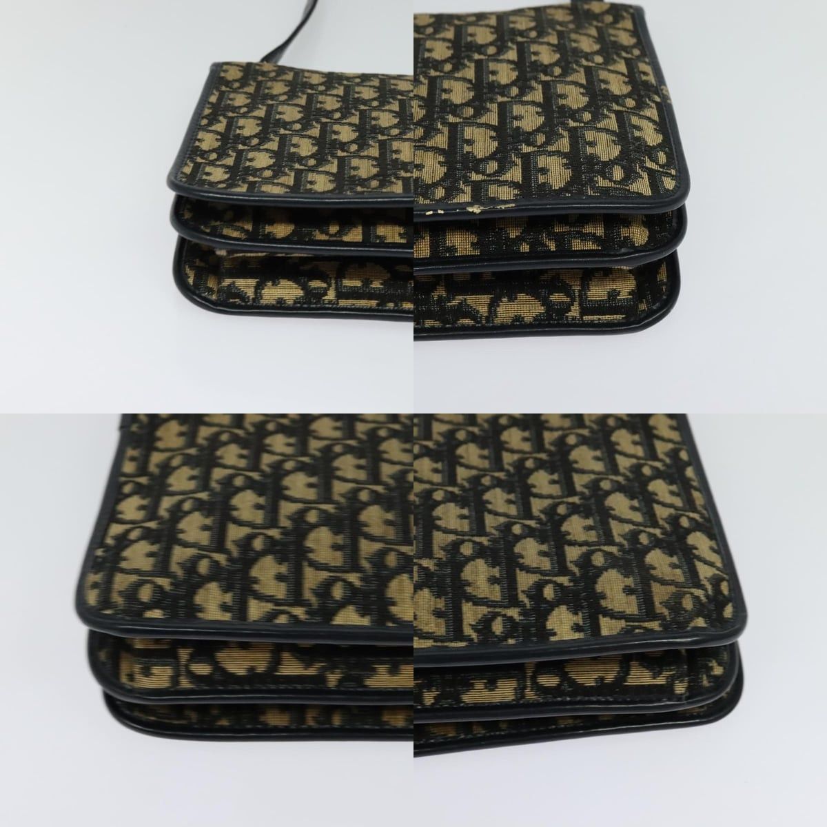 Dior DIOR Trotter Canvas Shoulder Bag Navy Size ONE SIZE - 10 Thumbnail