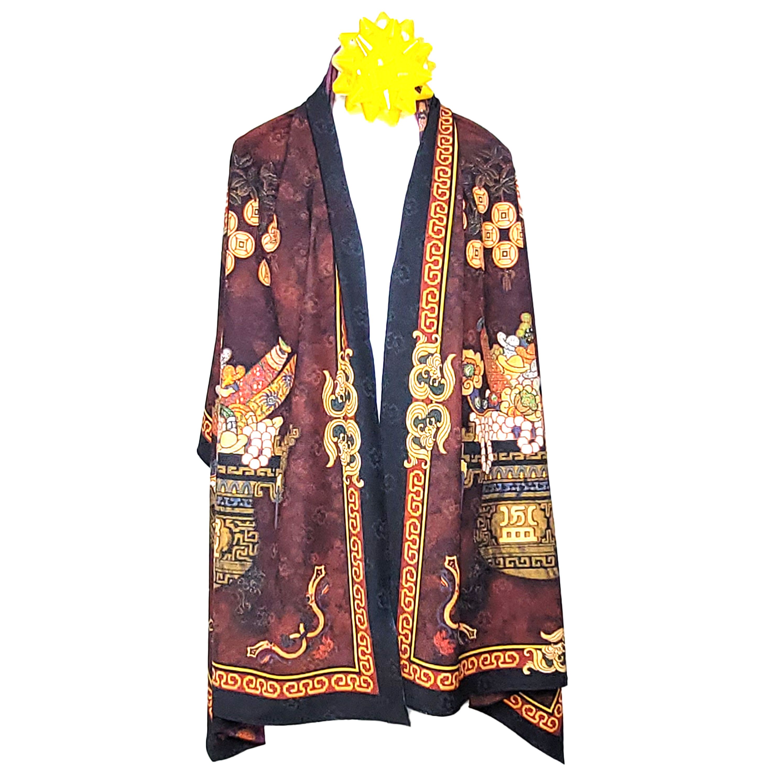 Other Double-Sided Silk Scarf 27"x70" Long Rectangle 3325 Size ONE SIZE - 4 Thumbnail